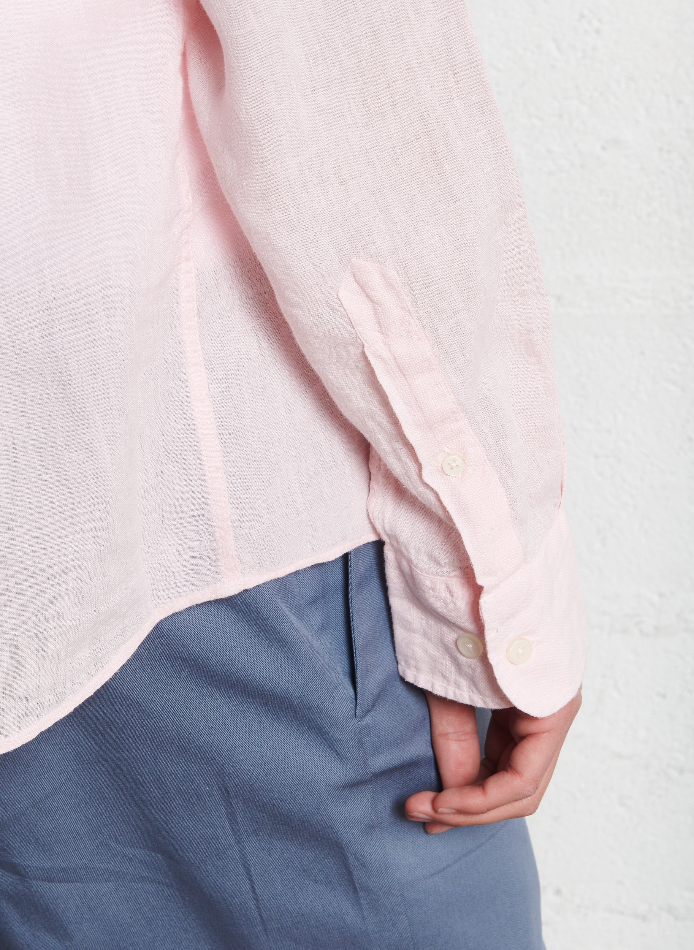 Chemise tailored-fit en lin HACKETT Rose