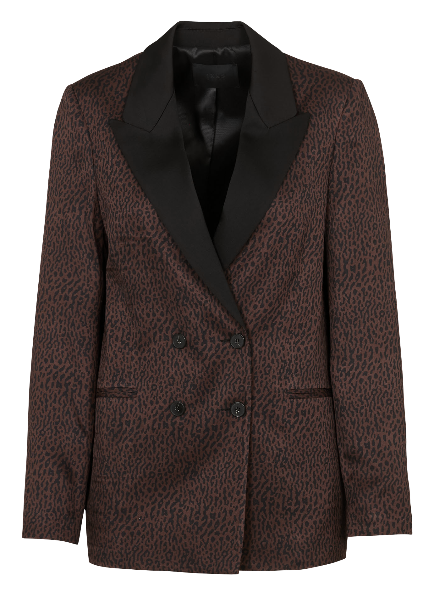 Blazer met print IKKS Bruin