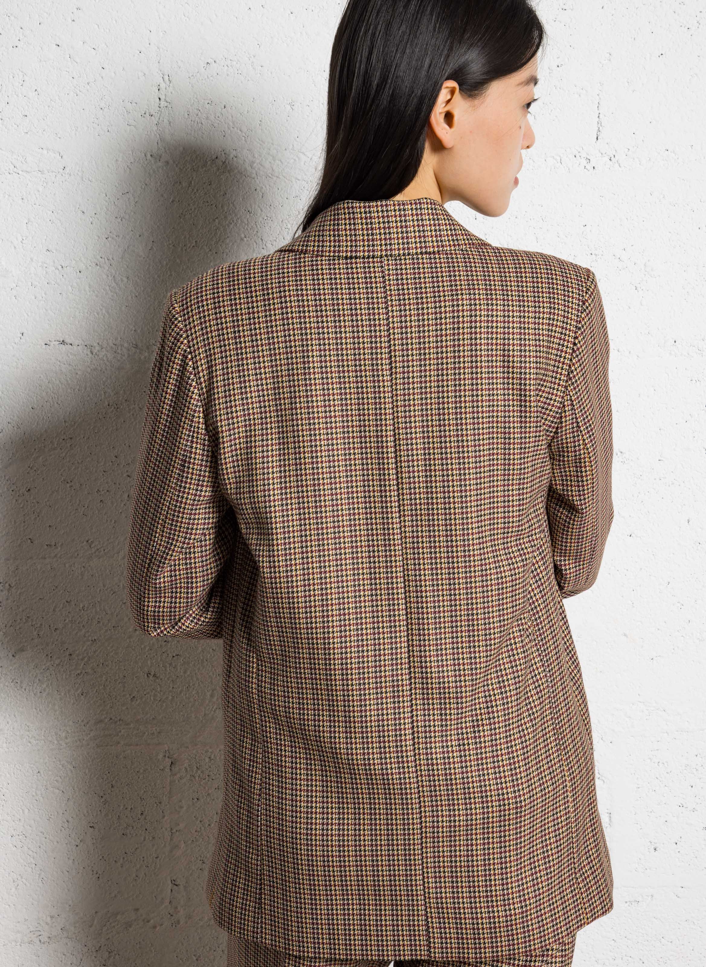 Giacca diritta con revers a punta motivo pied-de-poule I CODE Rosa