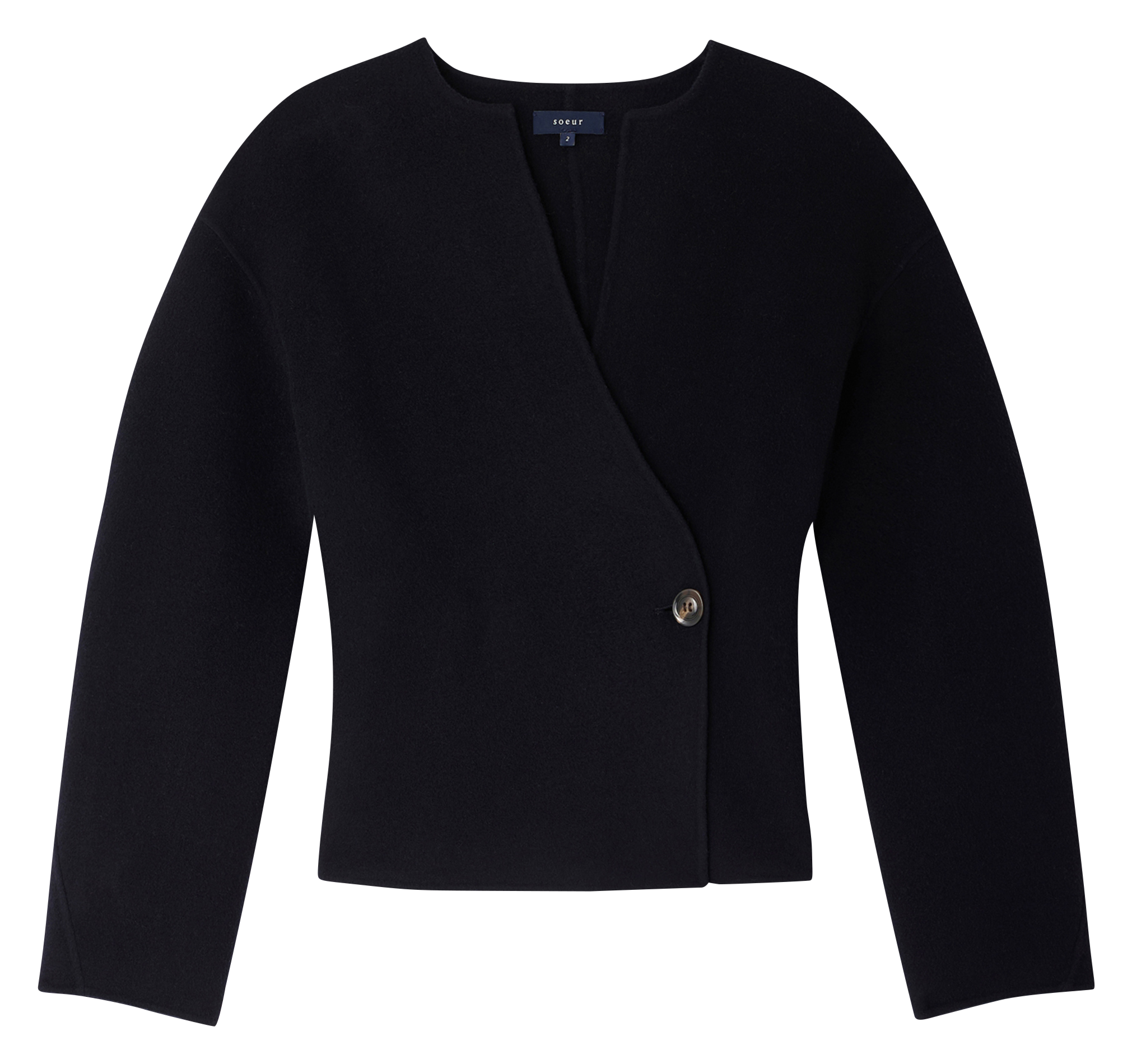 Fitted wool-mix jacket SOEUR Blue