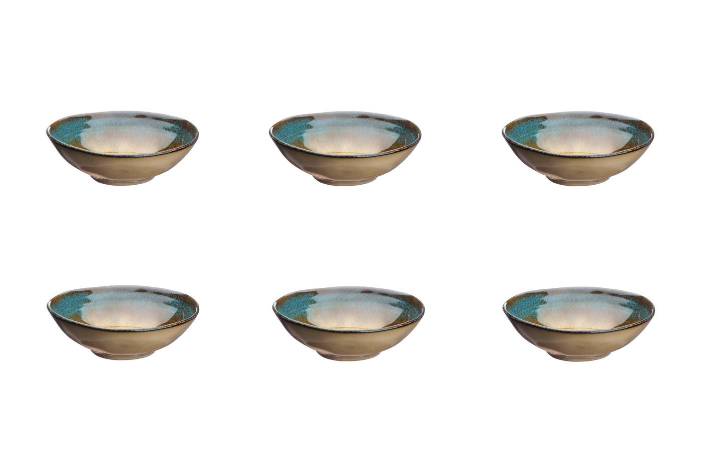 Bowl island ø15cm - 6 pieces - land and sea BJORN Brown