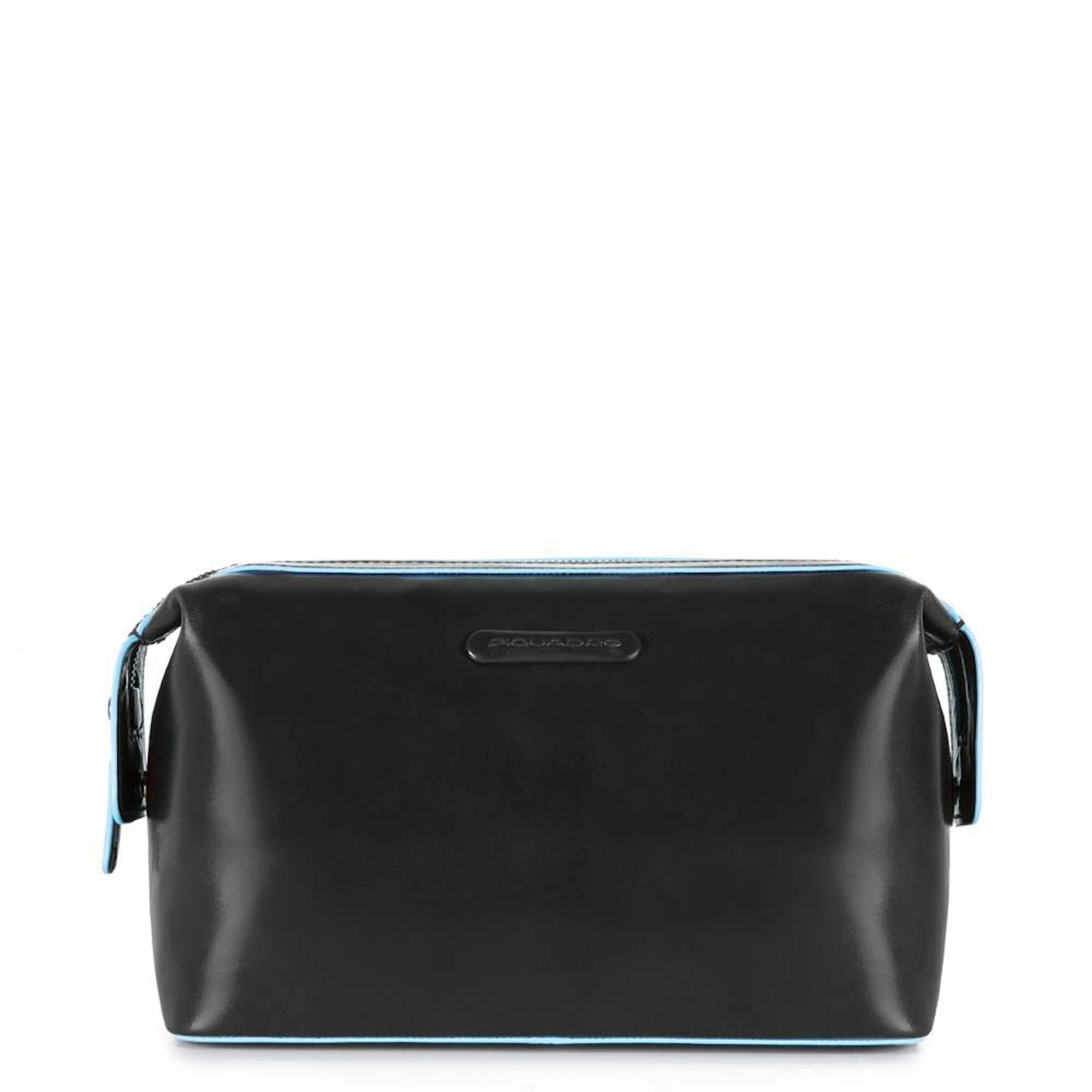 Leather toiletry bag PIQUADRO Black