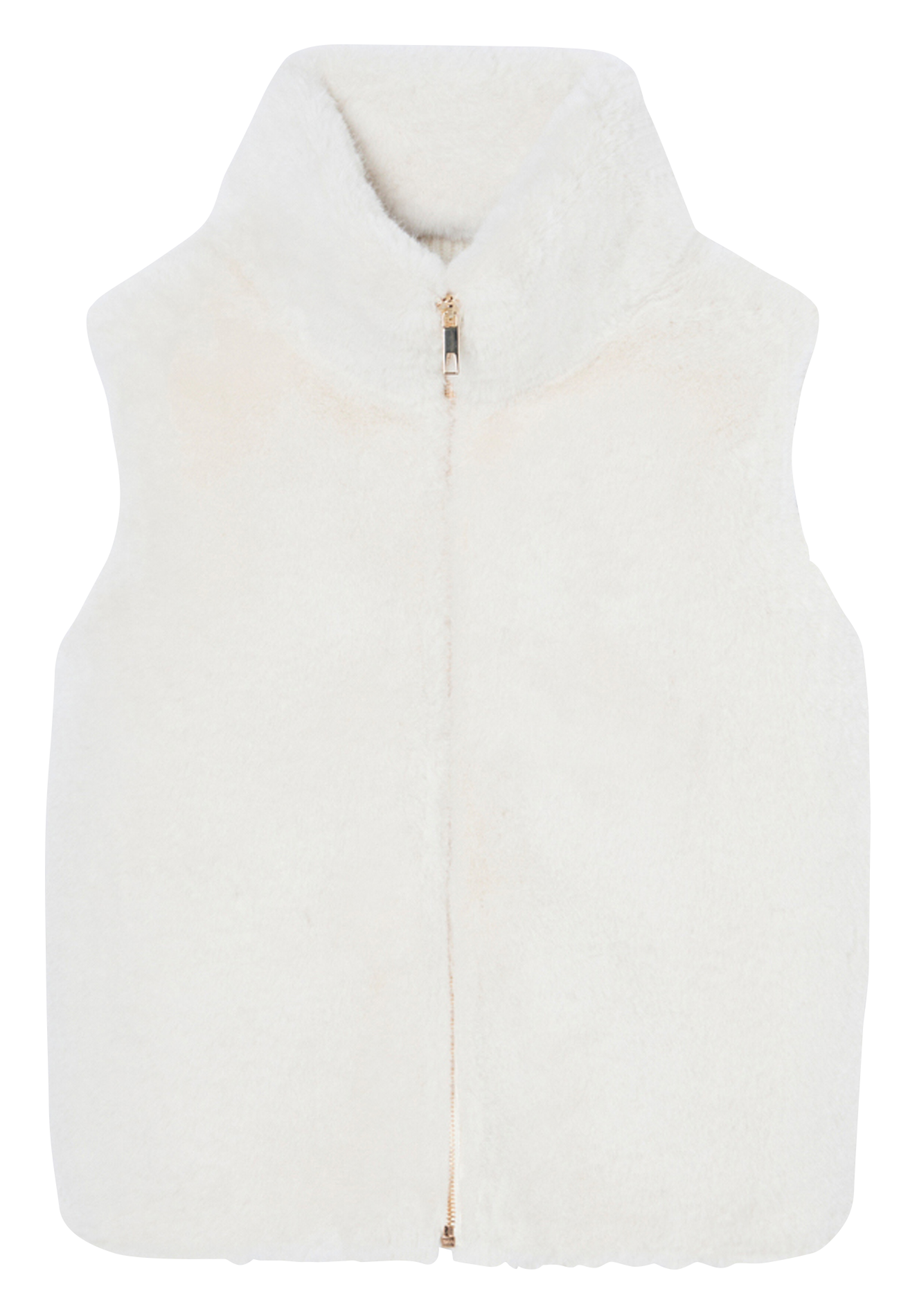 Sleeveless zipped jacket ZAPA White