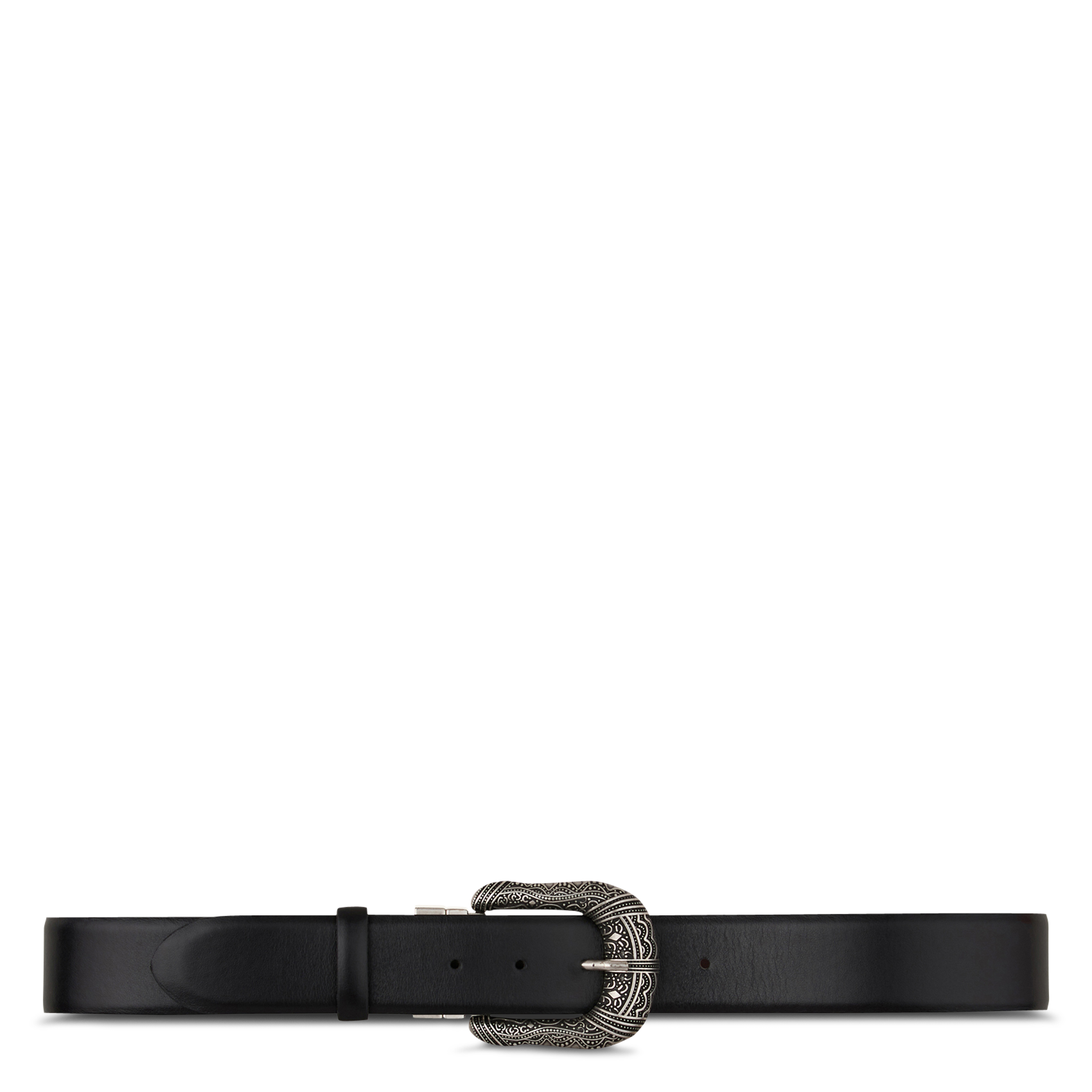 Ceinture en cuir BA&SH Noir