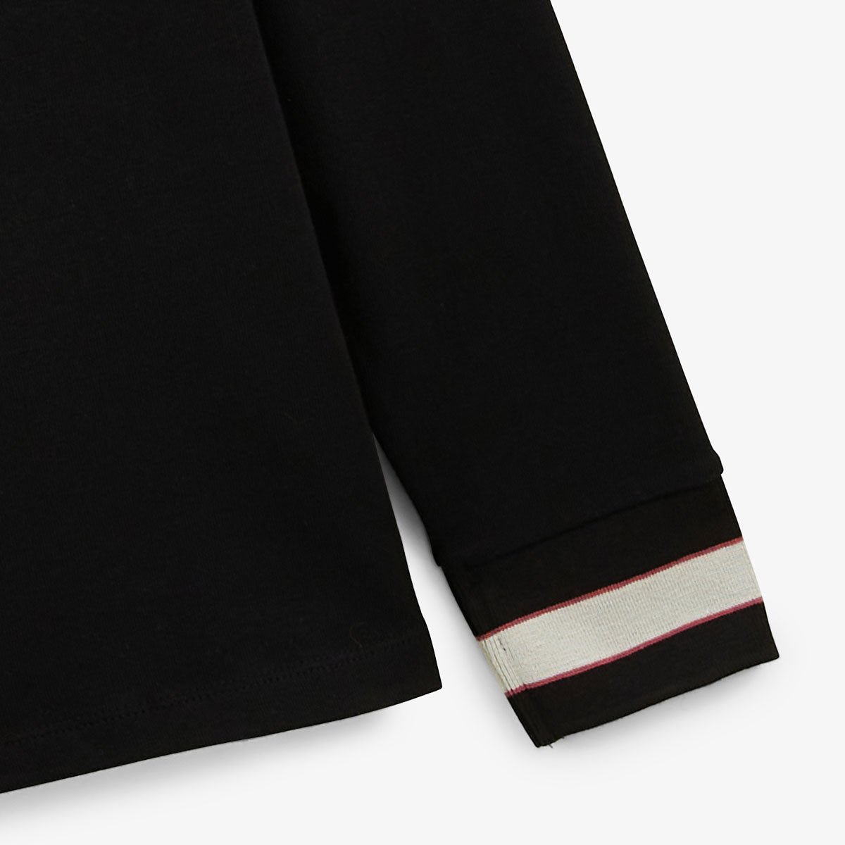 Long-sleeved rugby polo SERGE BLANCO Black