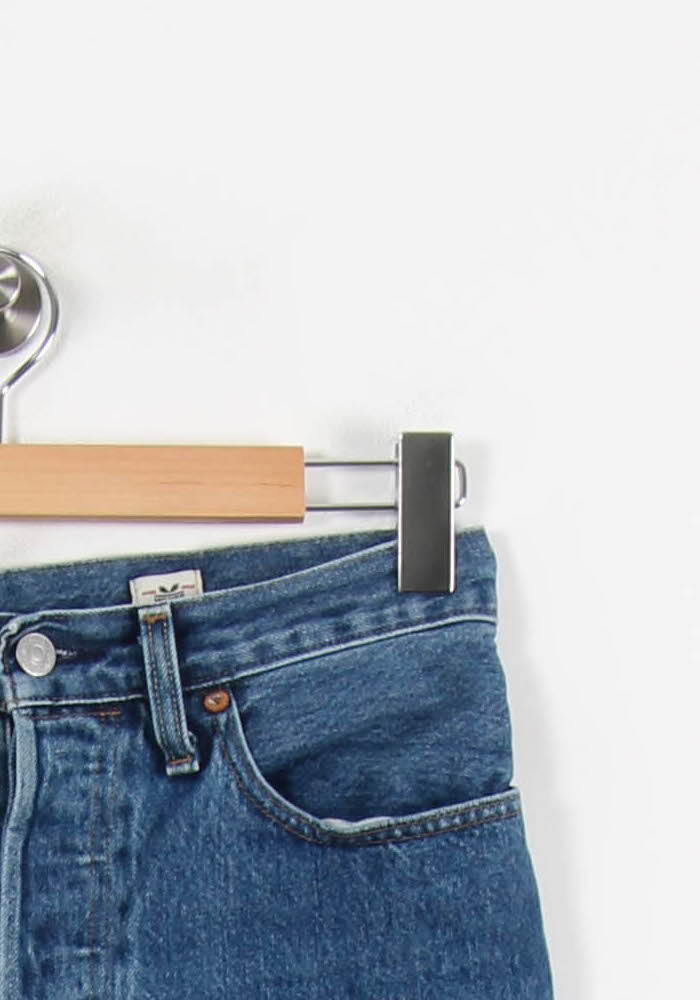 Cropped slim jeans with studs LEVI'S - Seconde main Blue