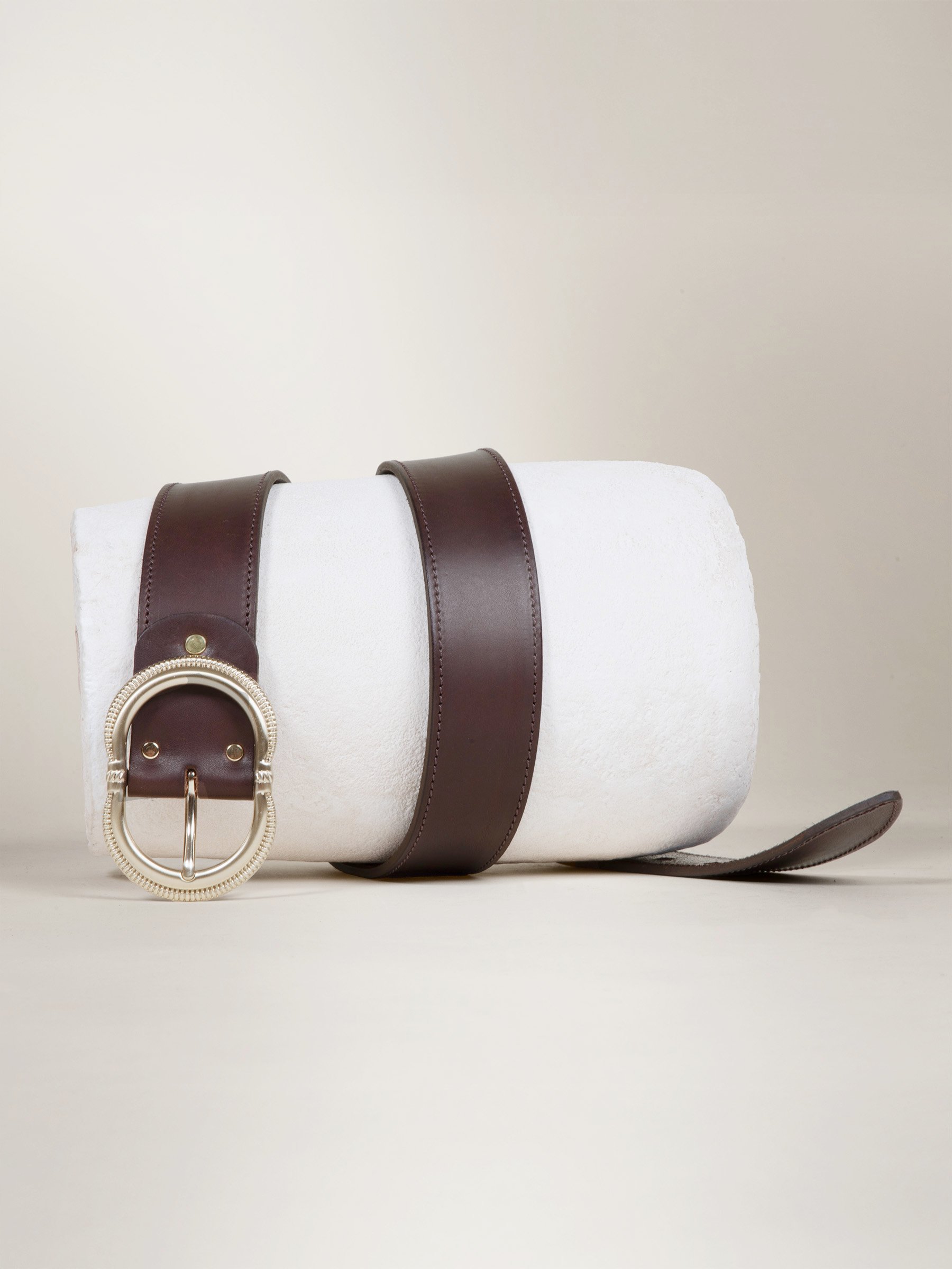 Honfleur leather belt JULES & JENN Brown