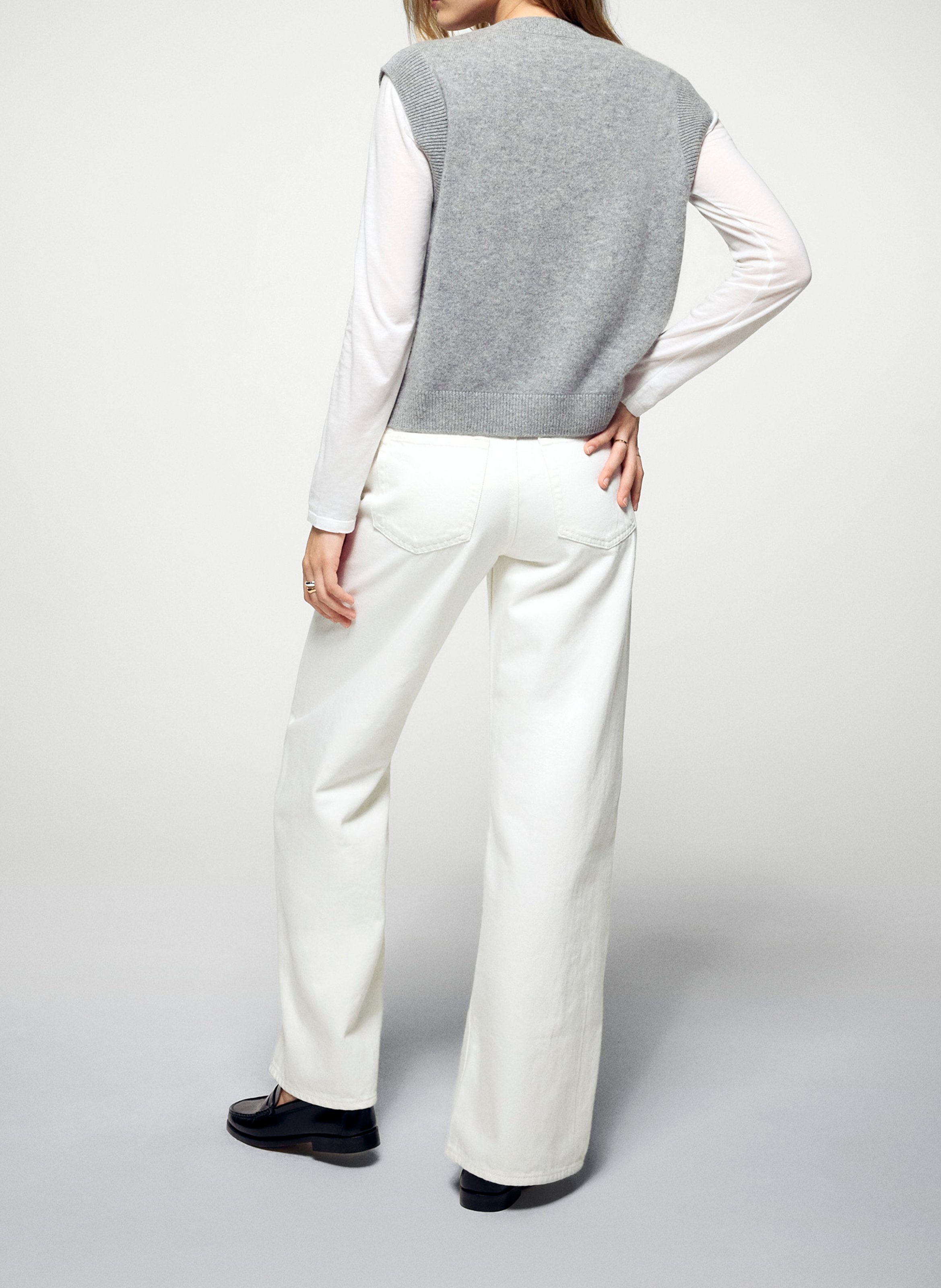 Belted cashmere sweater FROM FUTURE Grey