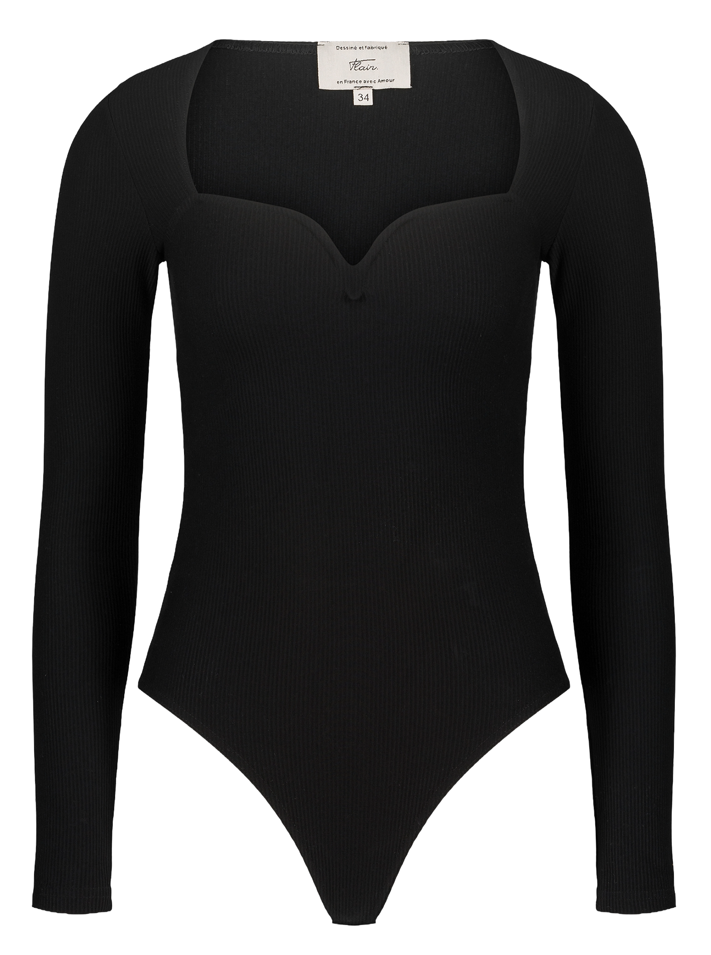 Body décolleté cœur  FLAIR Noir