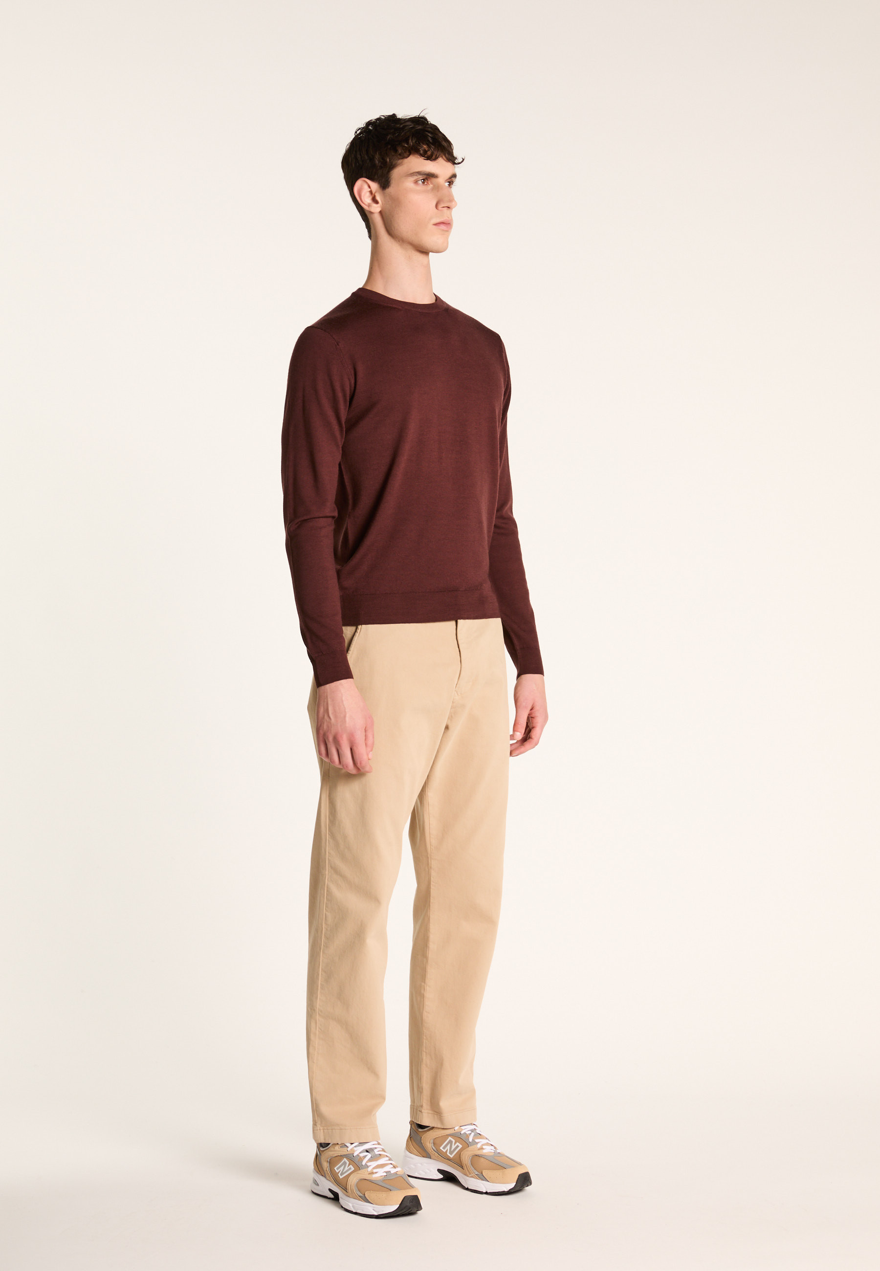 Merino wool sweater MAISON MONTAGUT Brown