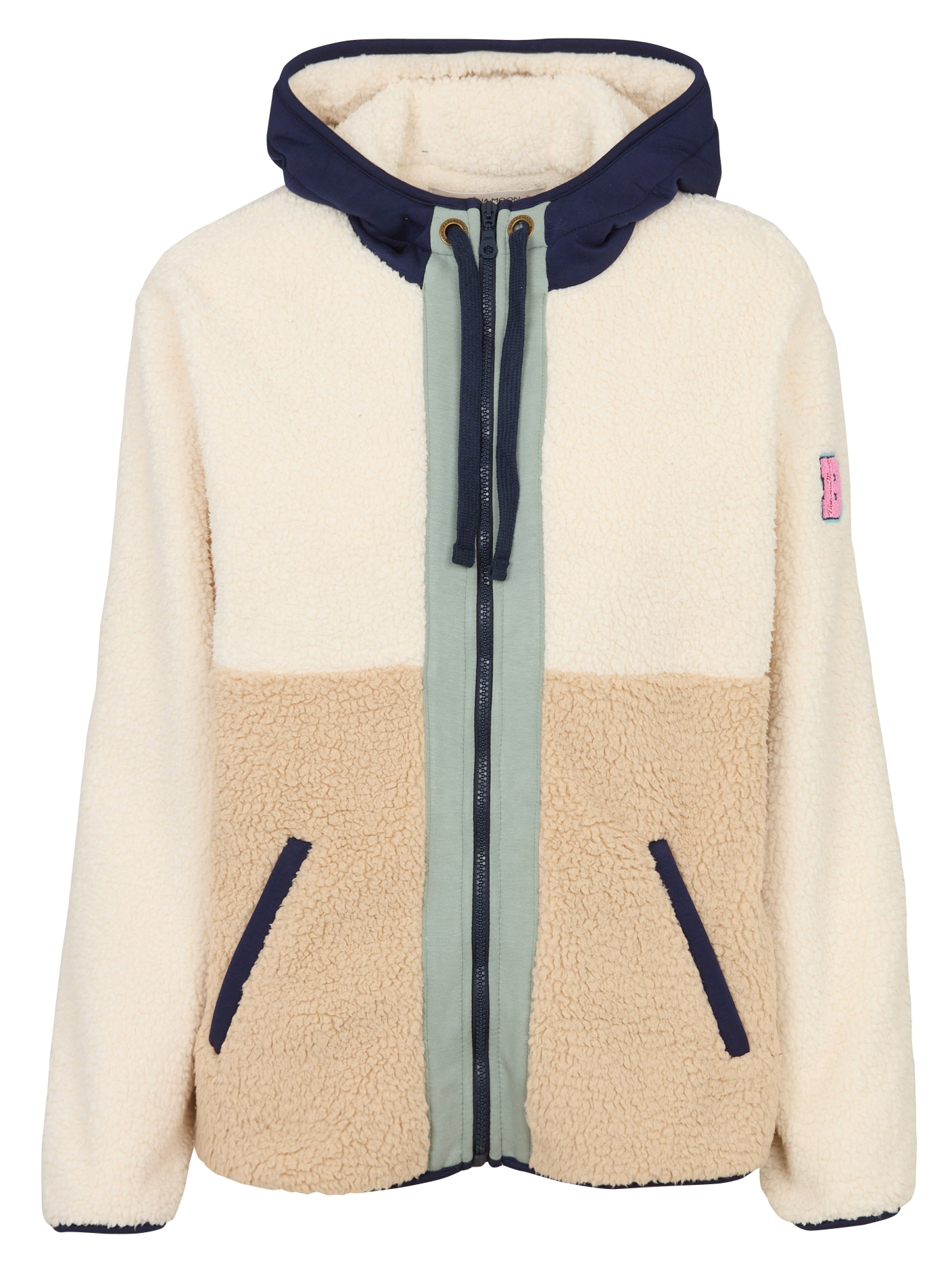 Polaire col capuche BANANA MOON Beige