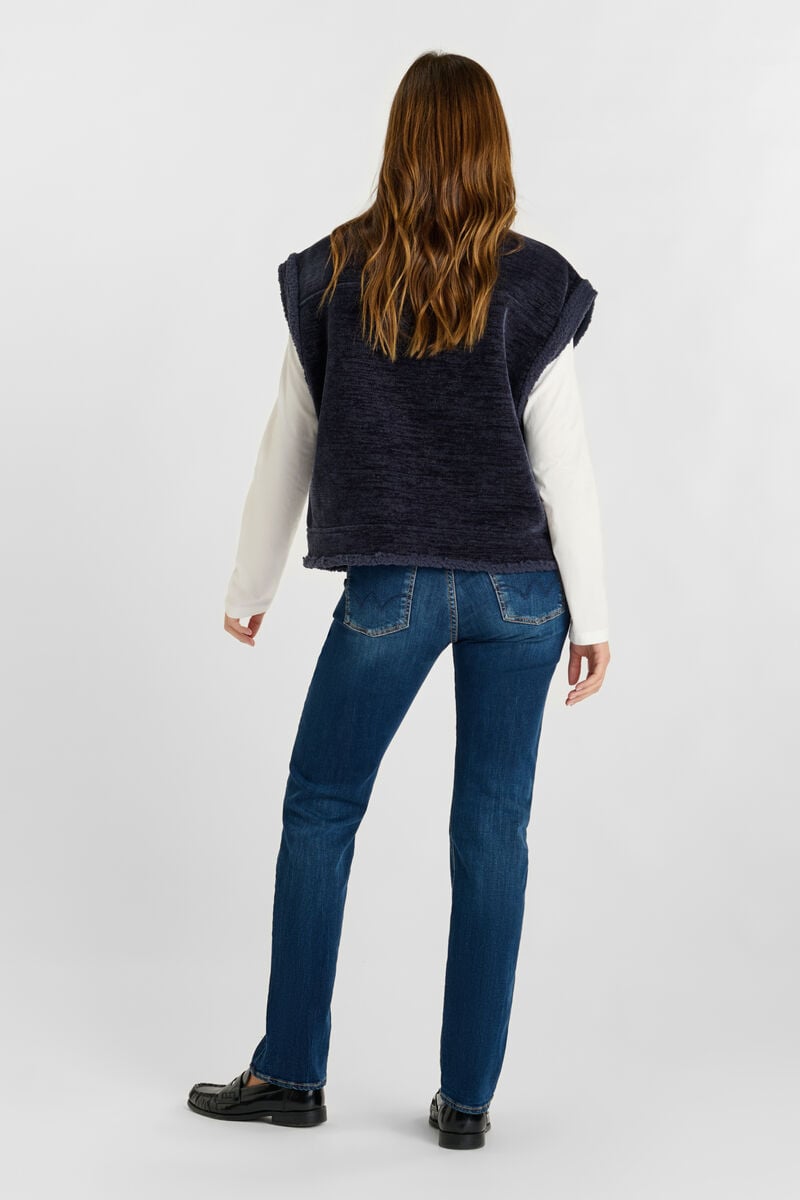 Veste sans manches LE TEMPS DES CERISES Bleu