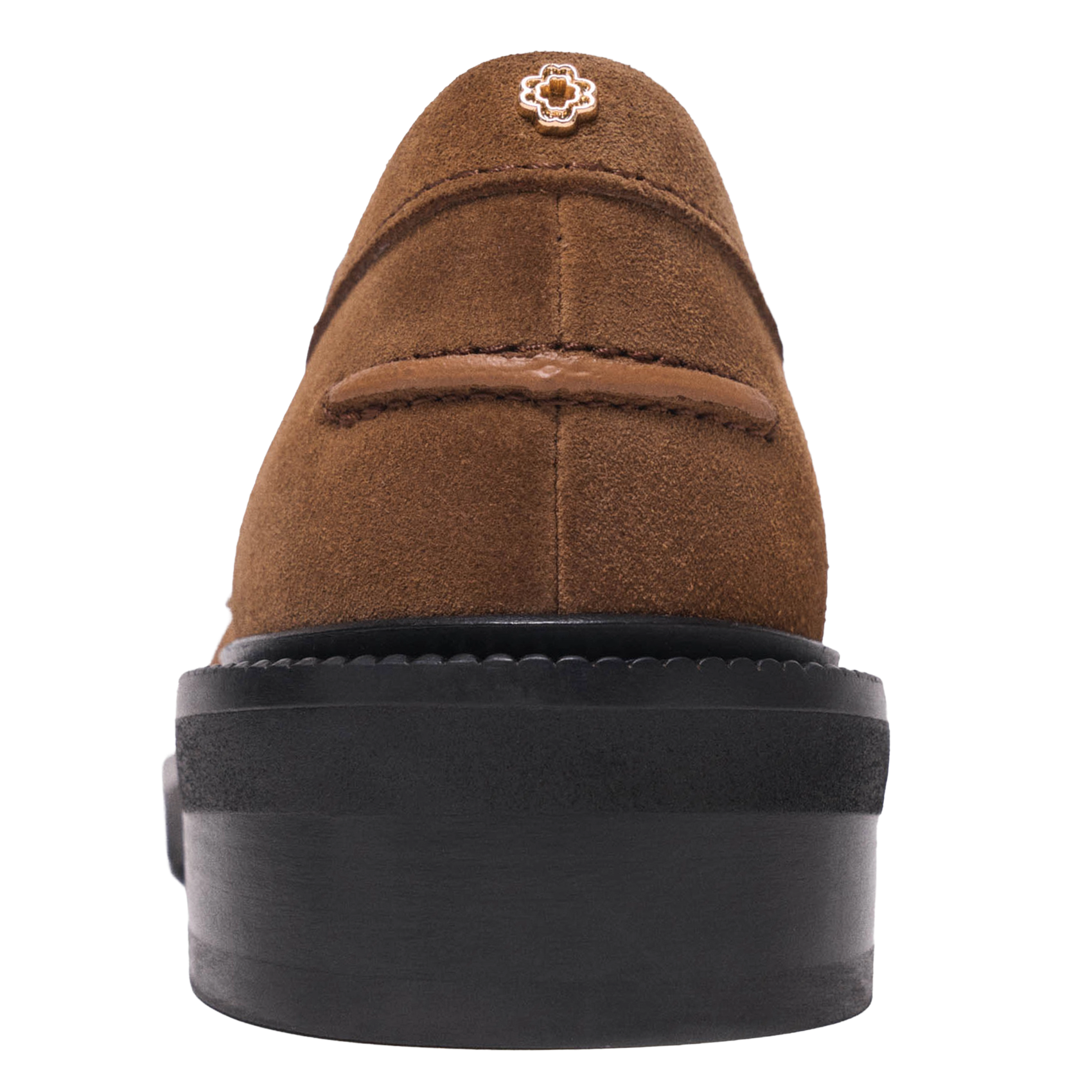 Flat suede moccasins MAJE Brown