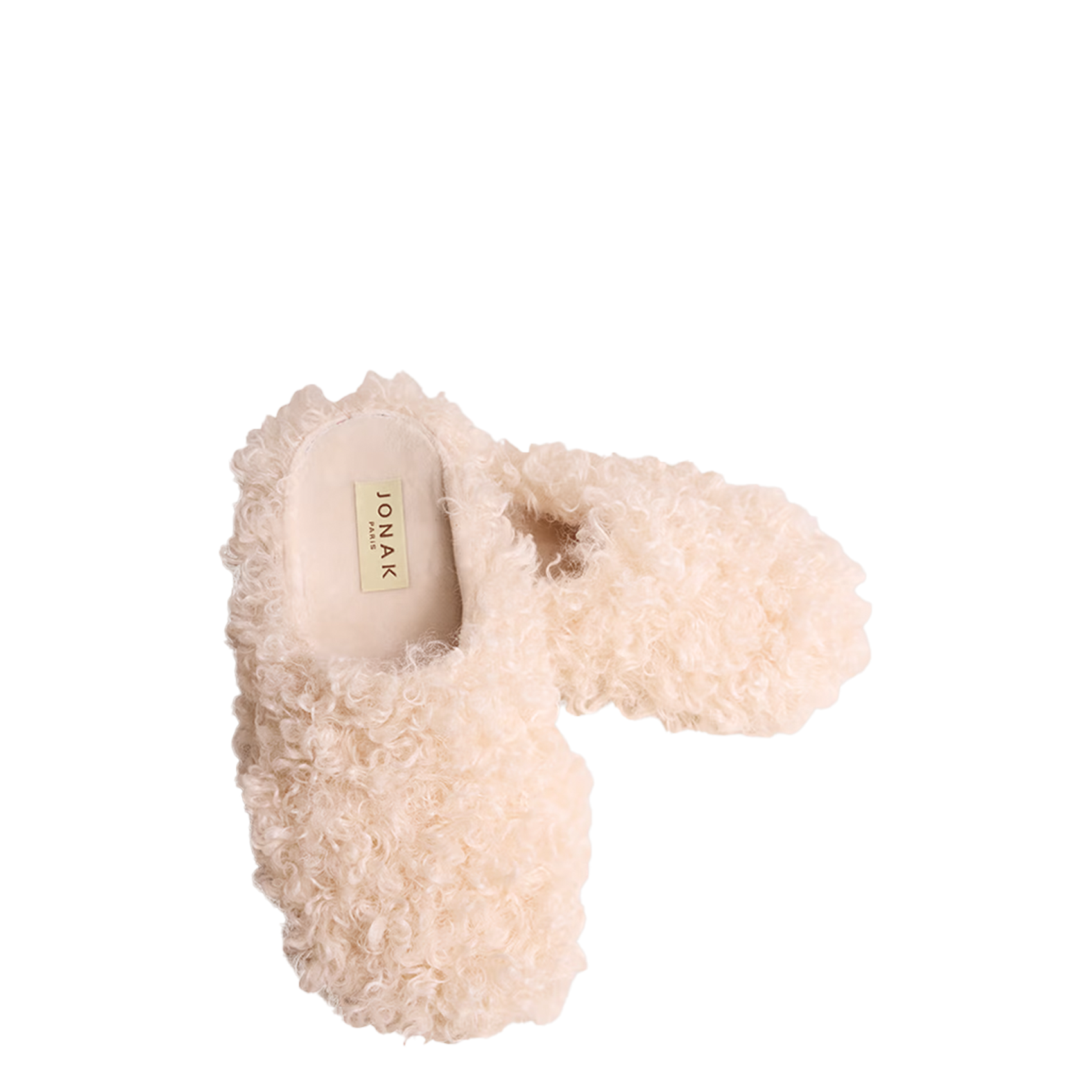 Chausson en fourrure synthétque JONAK Beige