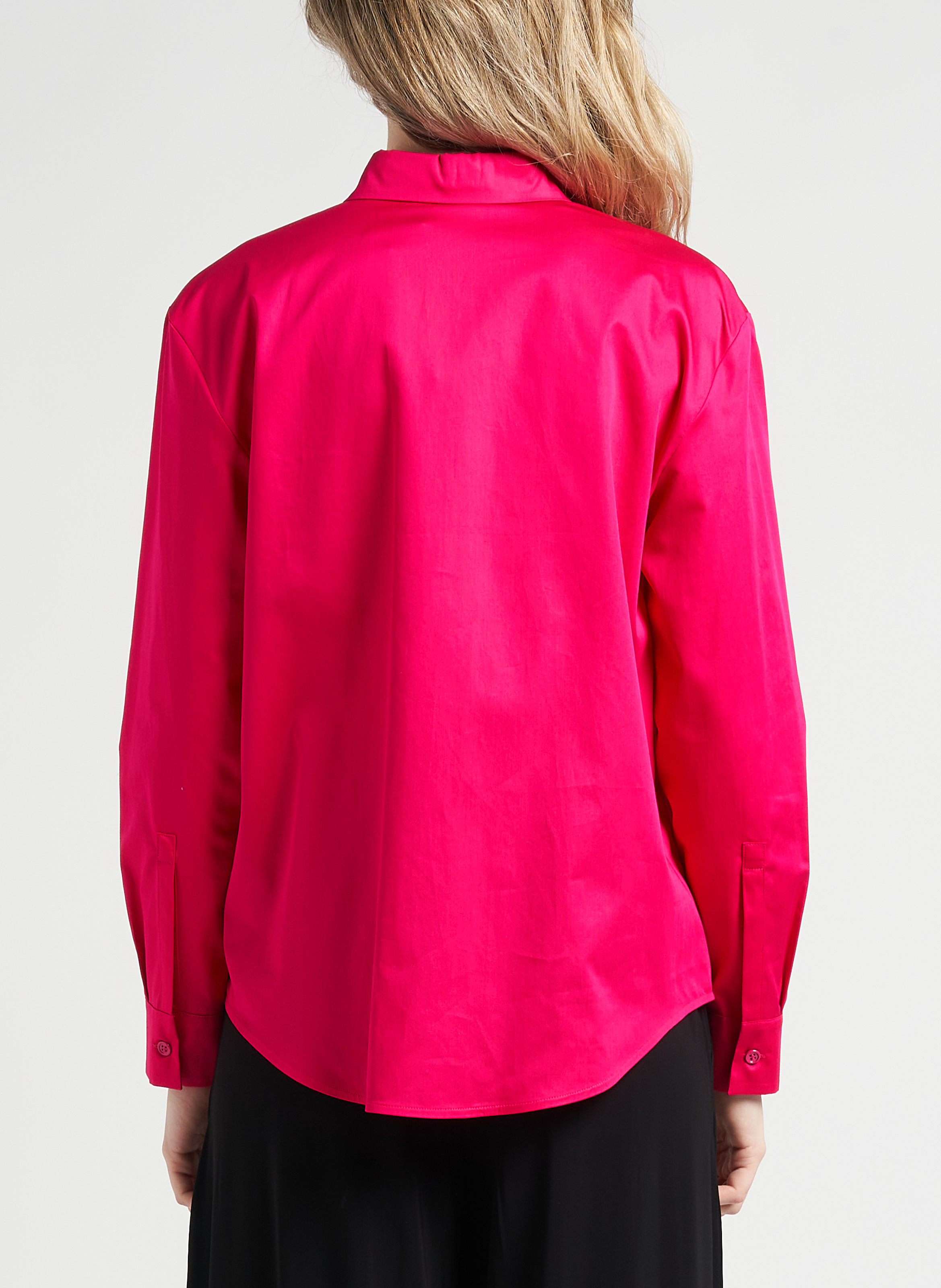 Katoenen blouse met klassieke kraag MAX MARA LEISURE Roze