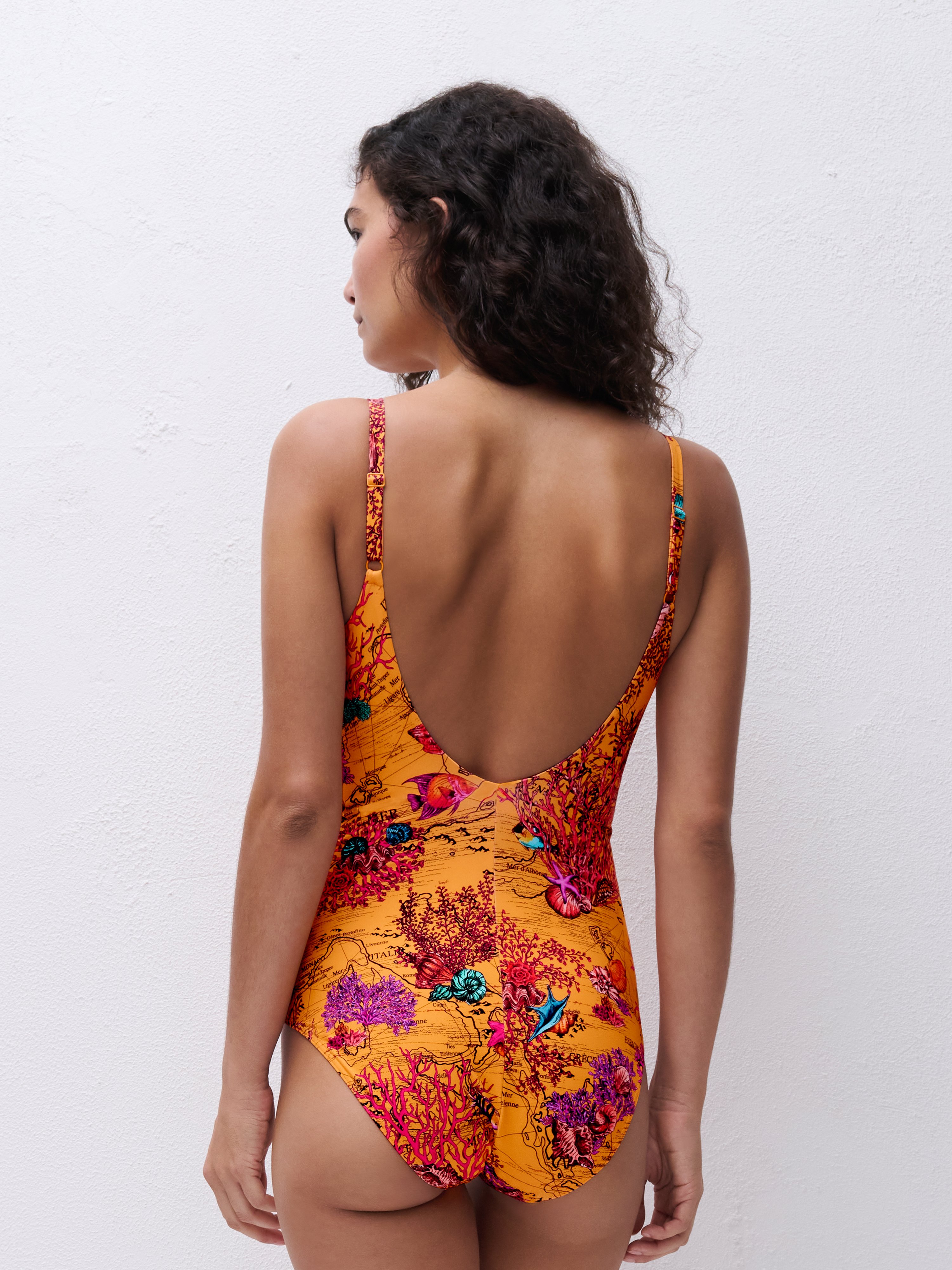 One-piece swimsuit CHANTELLE Green