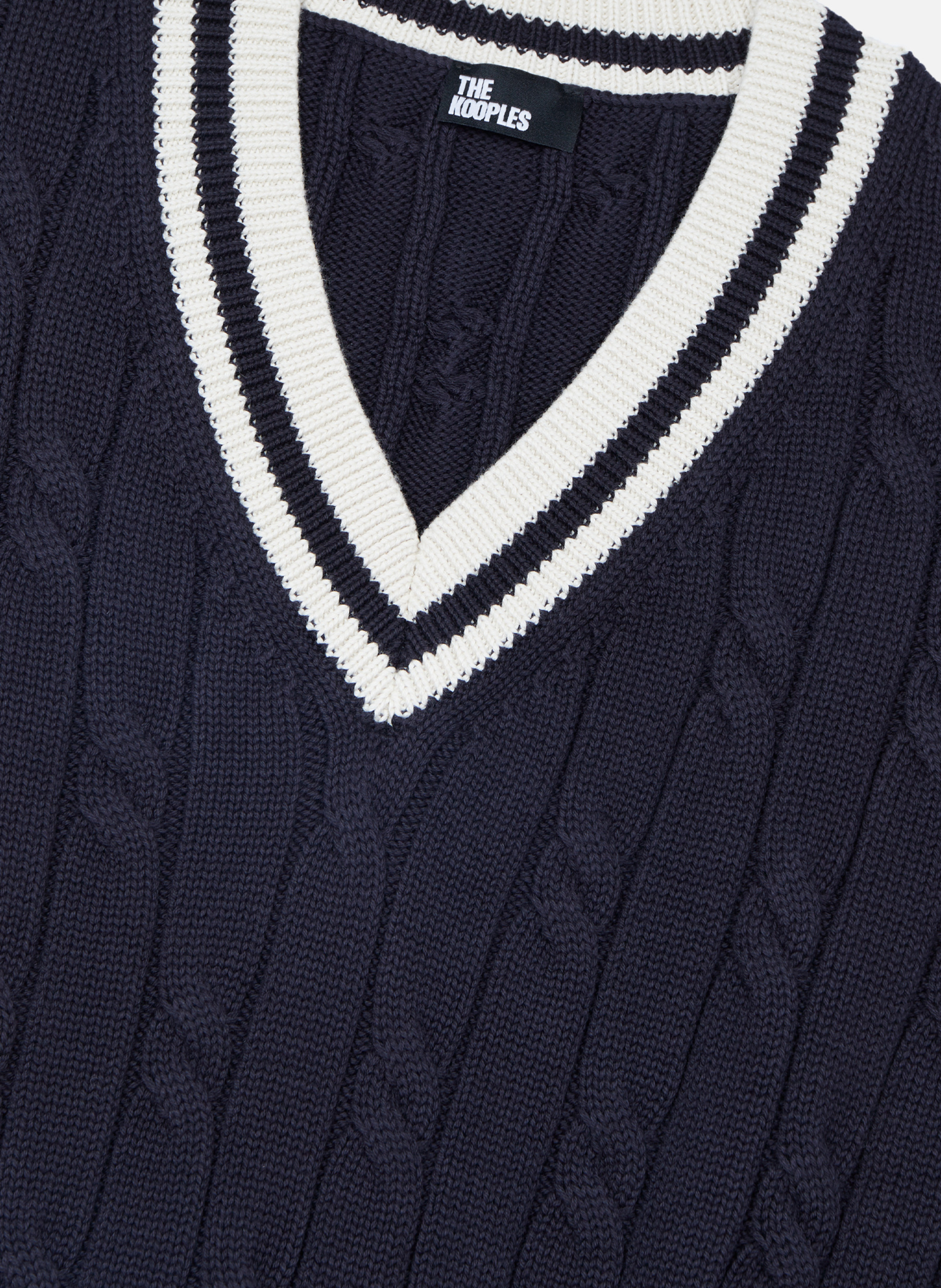 Pull sans manches en coton THE KOOPLES Bleu