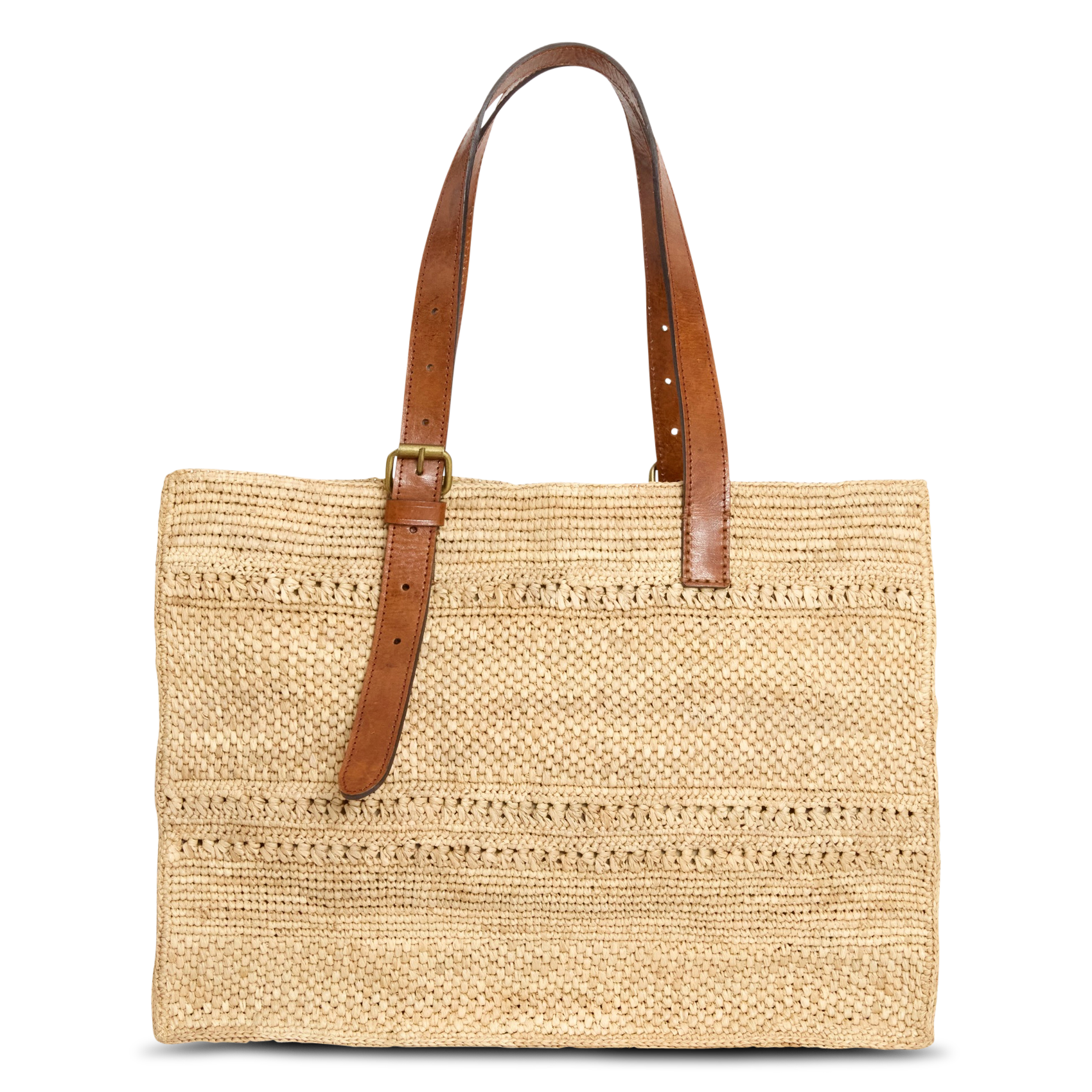 Raffia tote bag IBELIV Beige