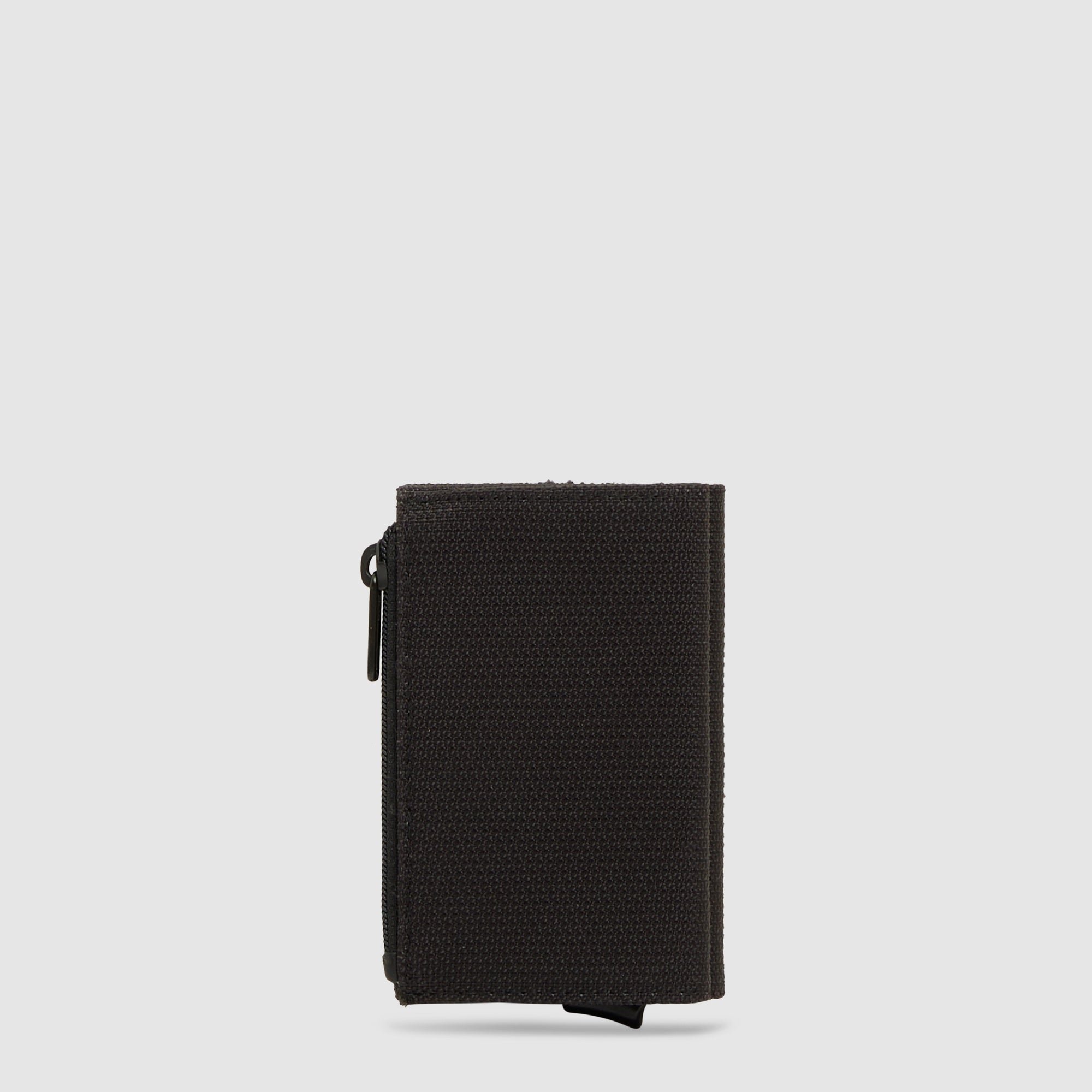 Compact wallet with pop-up card holder, coin pocket, and RFID protection PIQUADRO Black