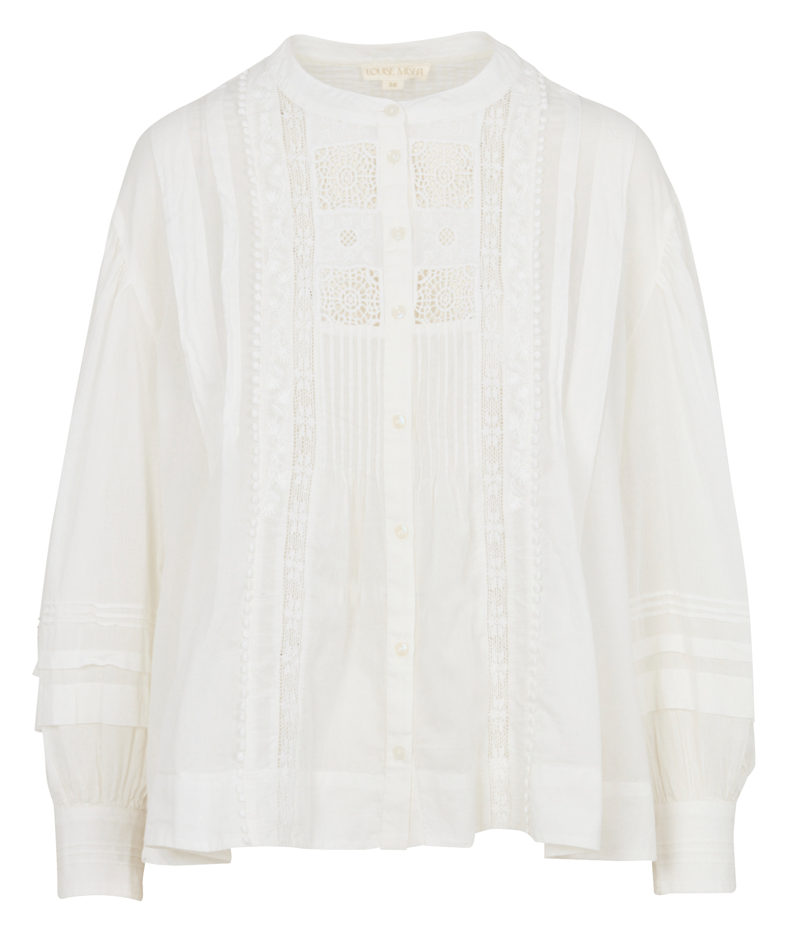 Wijde blouse van biokatoen LOUISE MISHA Wit
