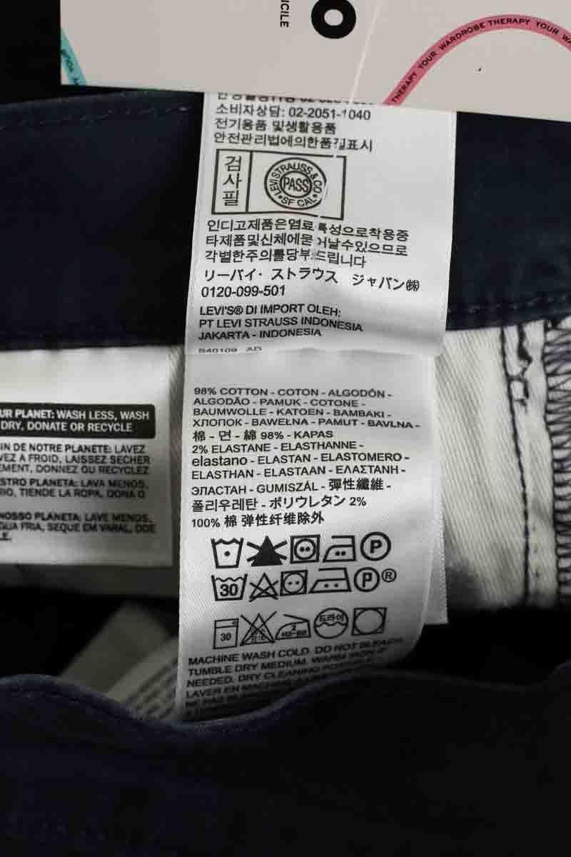 Pantalon droit LEVI'S - Seconde main Bleu