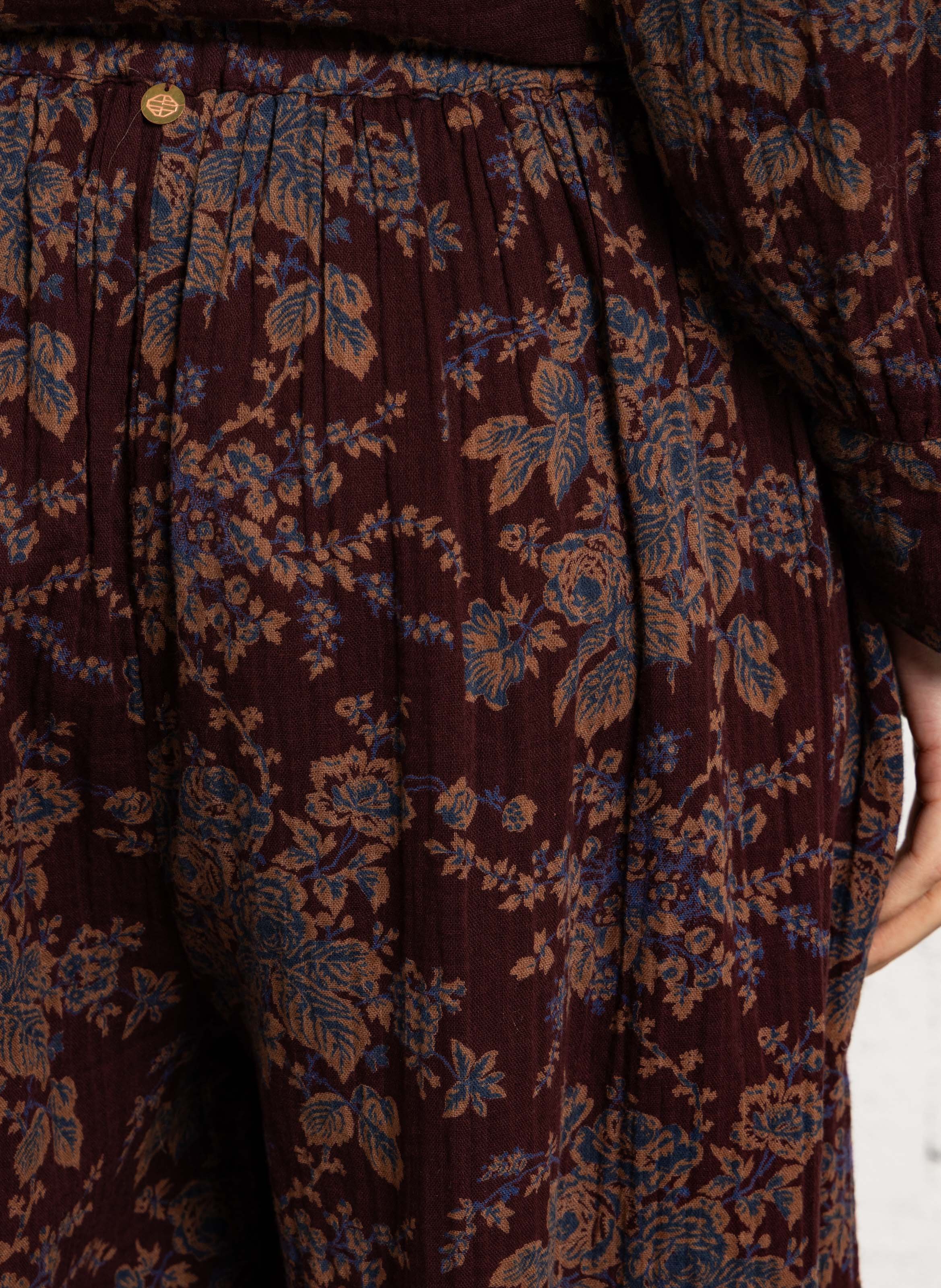Wide cotton trousers  | Brown ANTIK BATIK Women