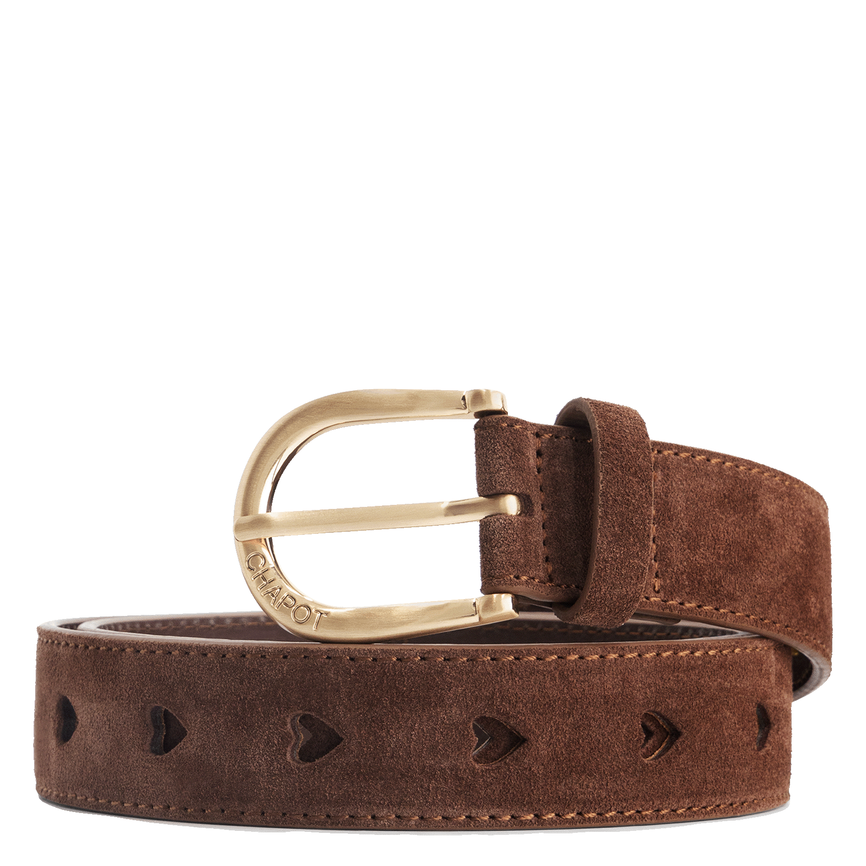 Ceinture en cuir FABIENNE CHAPOT Marron
