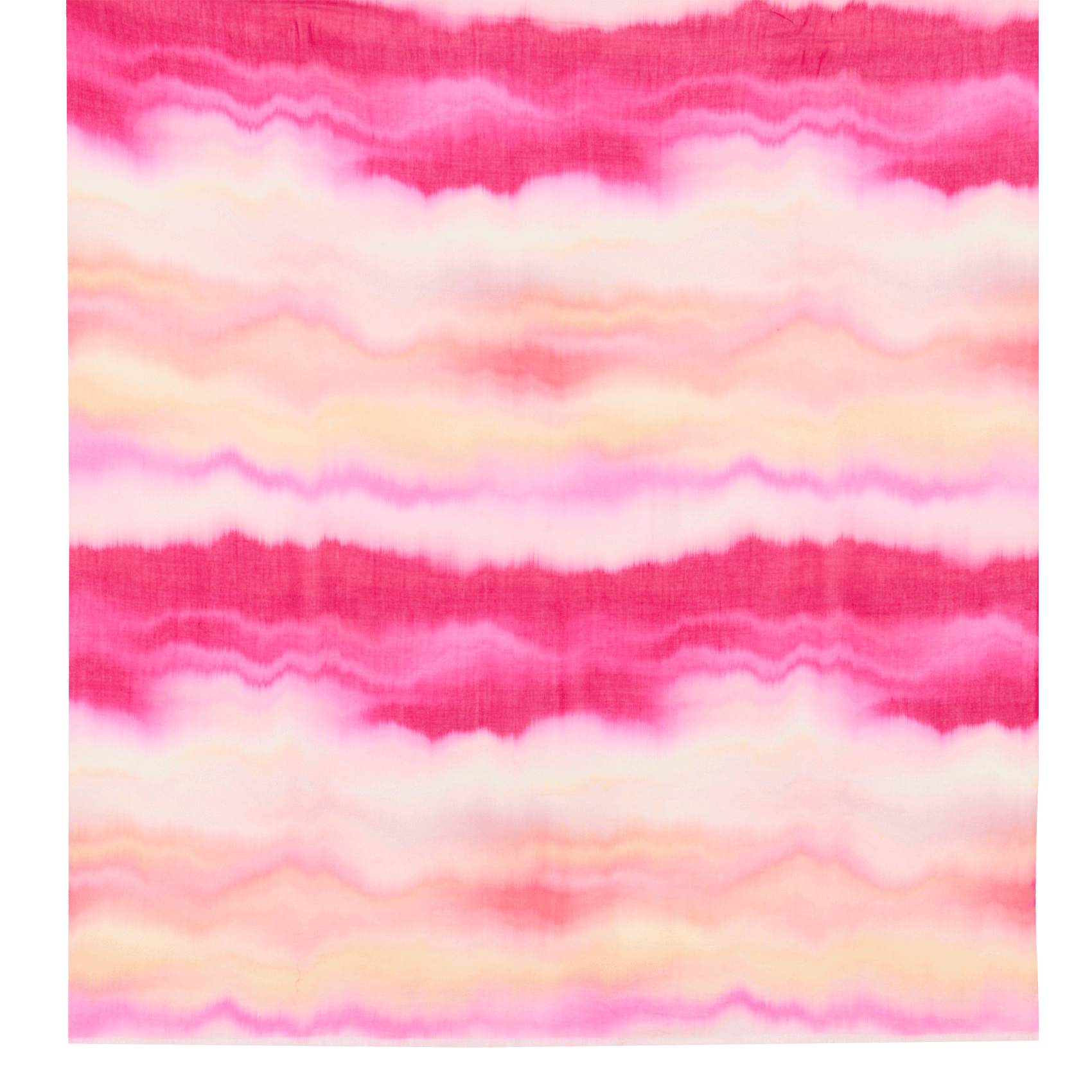Foulard en coton rayé LA FEE MARABOUTEE Rose