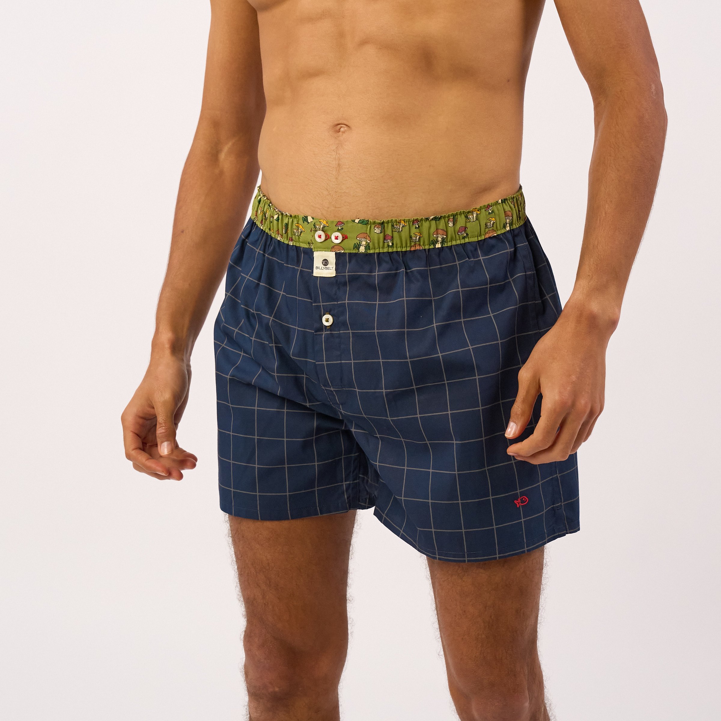 Organic cotton boxer shorts BILLYBELT Blue