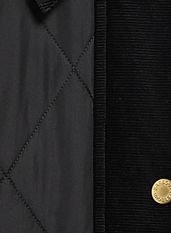 Quilted jacket with classic collar BARBOUR Black