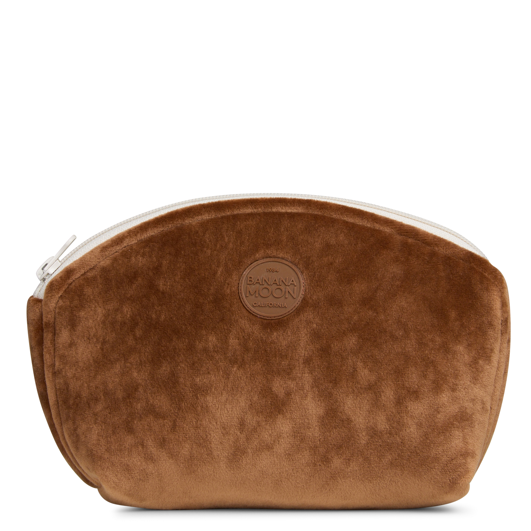 Trousse en velours lisse BANANA MOON Marron
