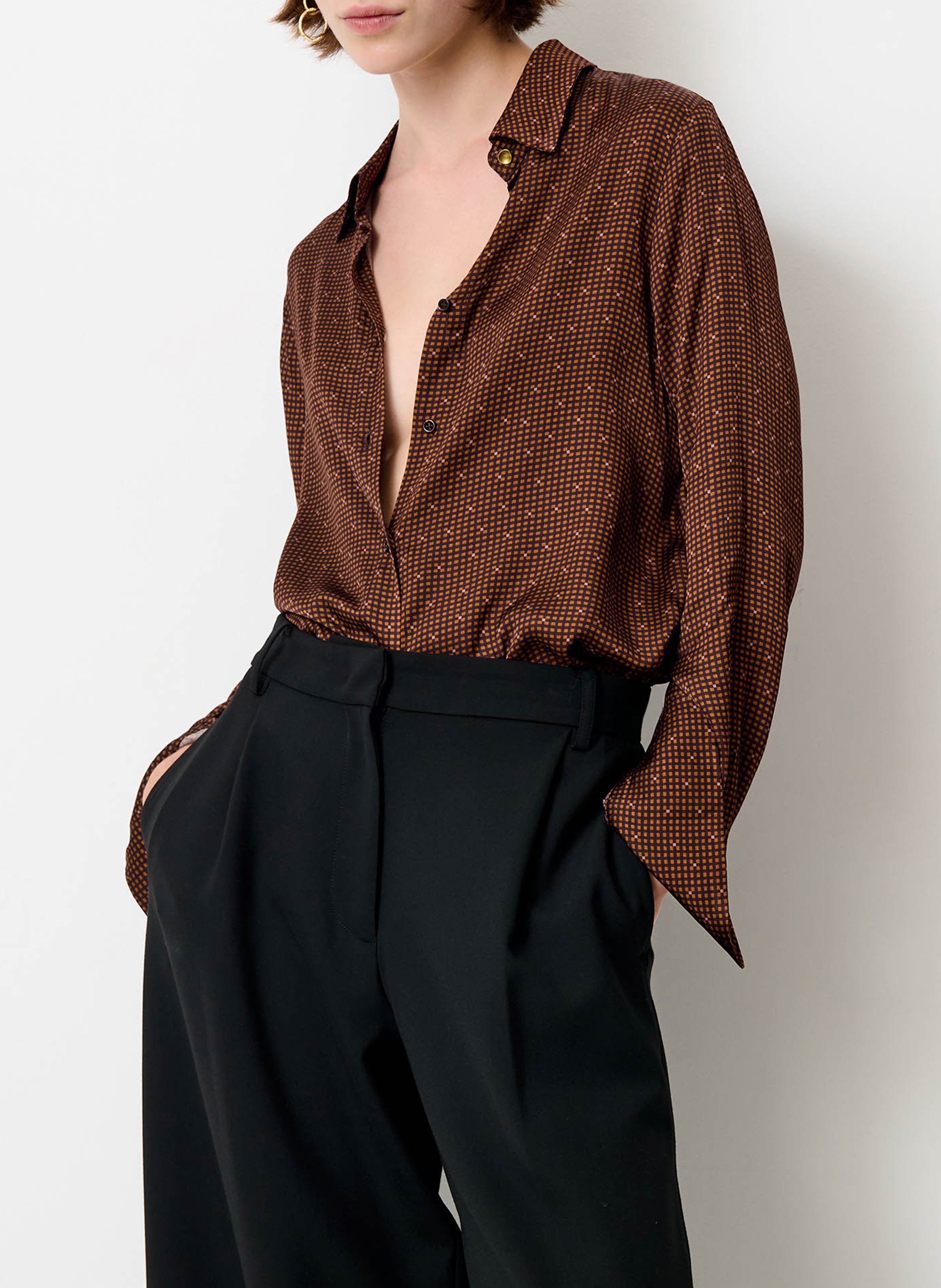 Chemise col classique imprimée SESSUN