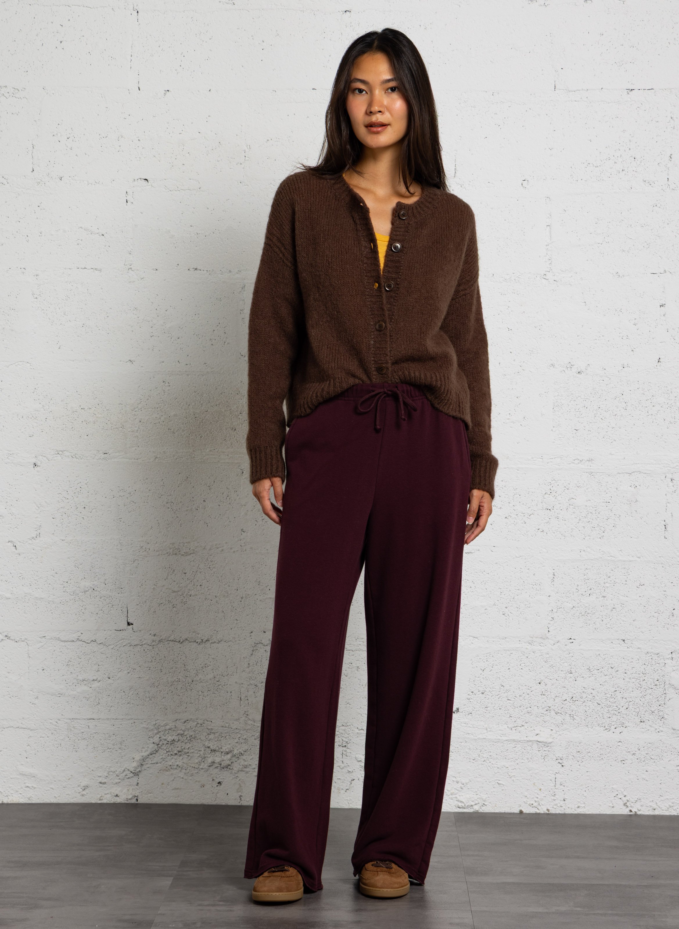 Jacke - im Oversize-Schnitt, Woll-Mix MAISON ANJE Braun