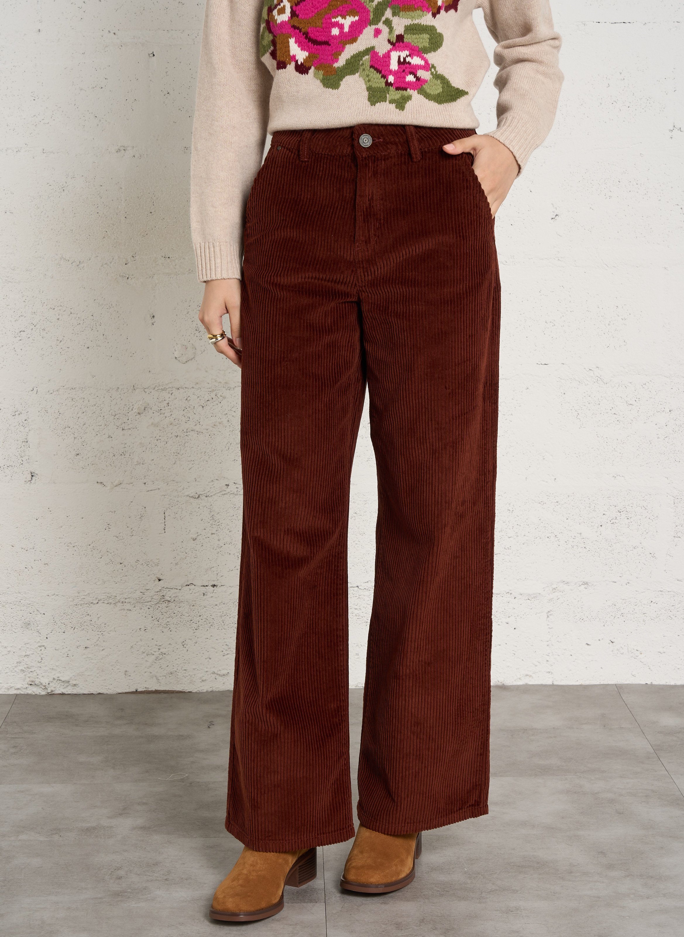 Weites Cordhose aus Baumwolle SUD EXPRESS