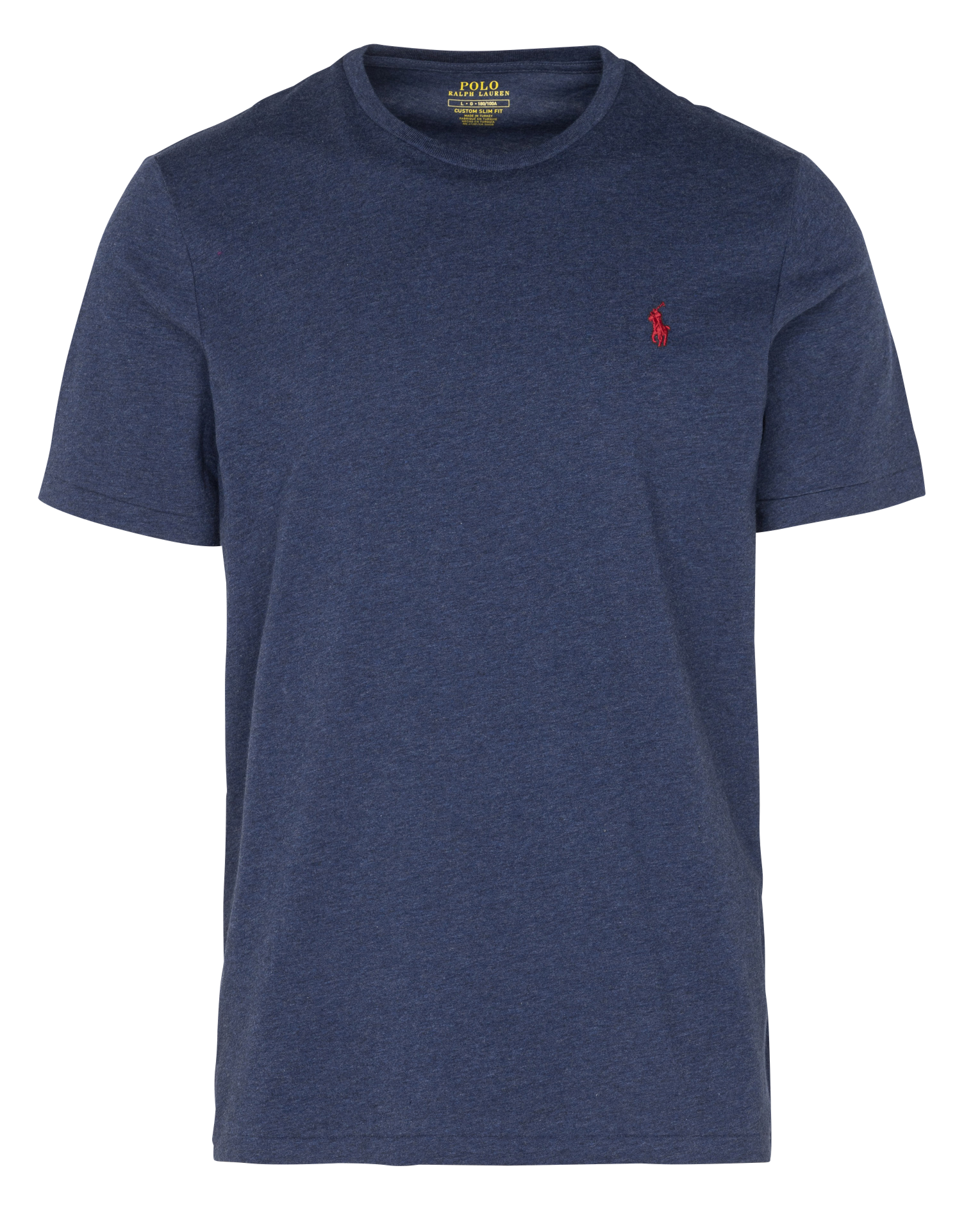 Tee-shirt col rond slim-fit en coton POLO RALPH LAUREN Bleu