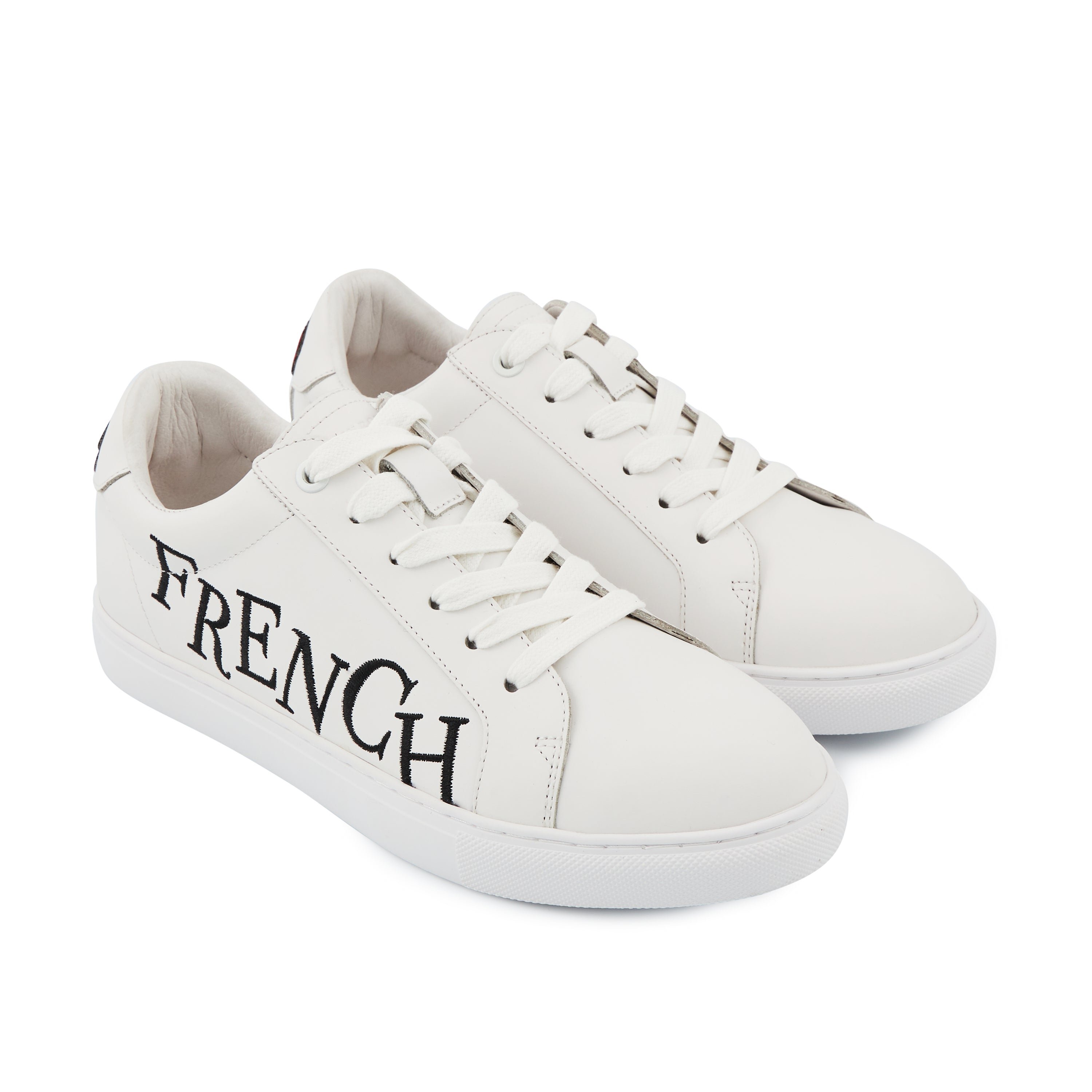 Leather sneakers BONS BAISERS PARIS White
