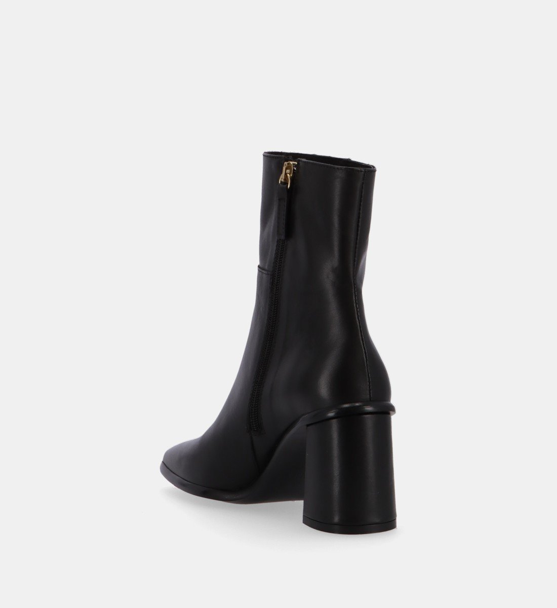 Heeled leather ankle boots ALOHAS Black