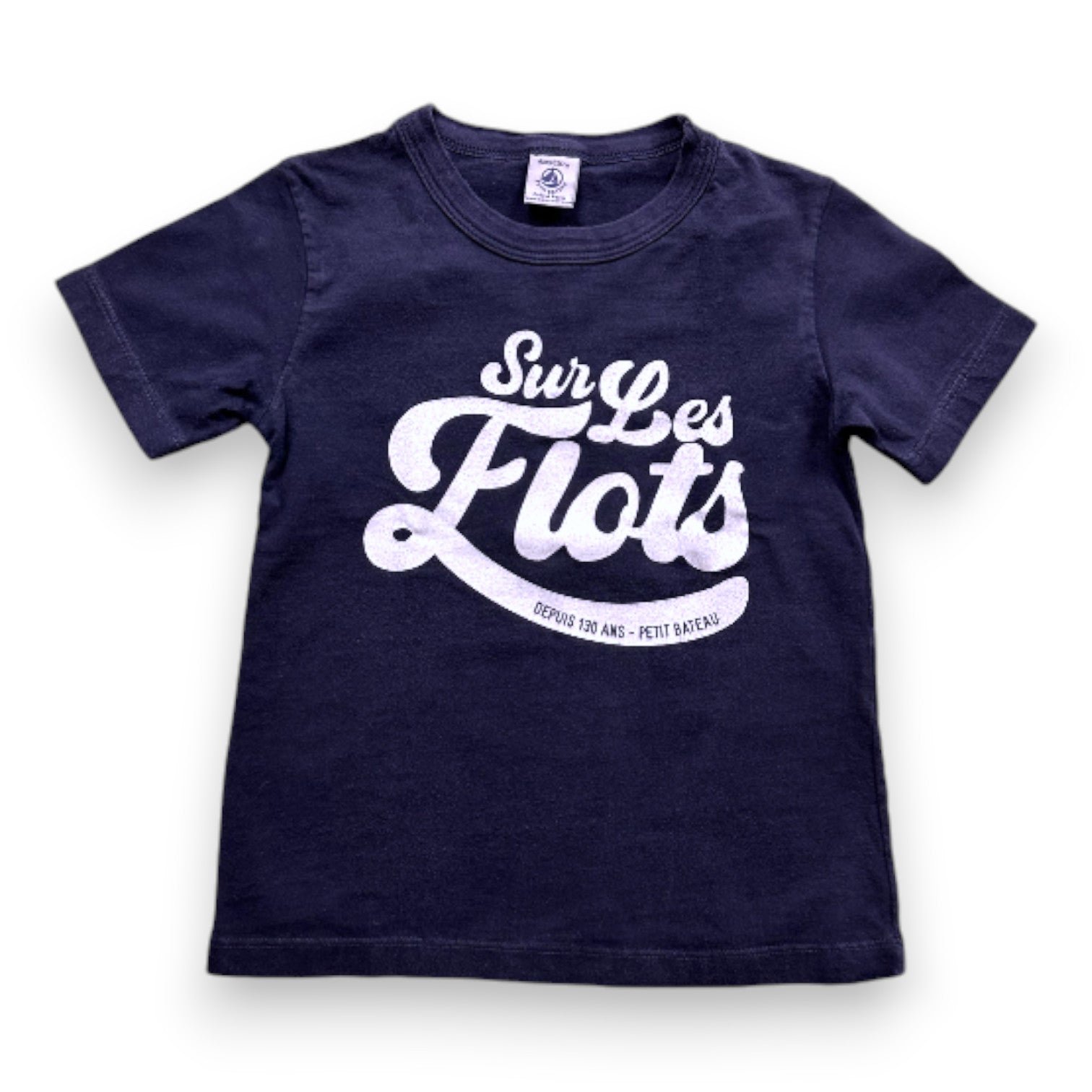 Blue Kids T-shirt - 6 years PETIT BATEAU - Seconde Main Blue