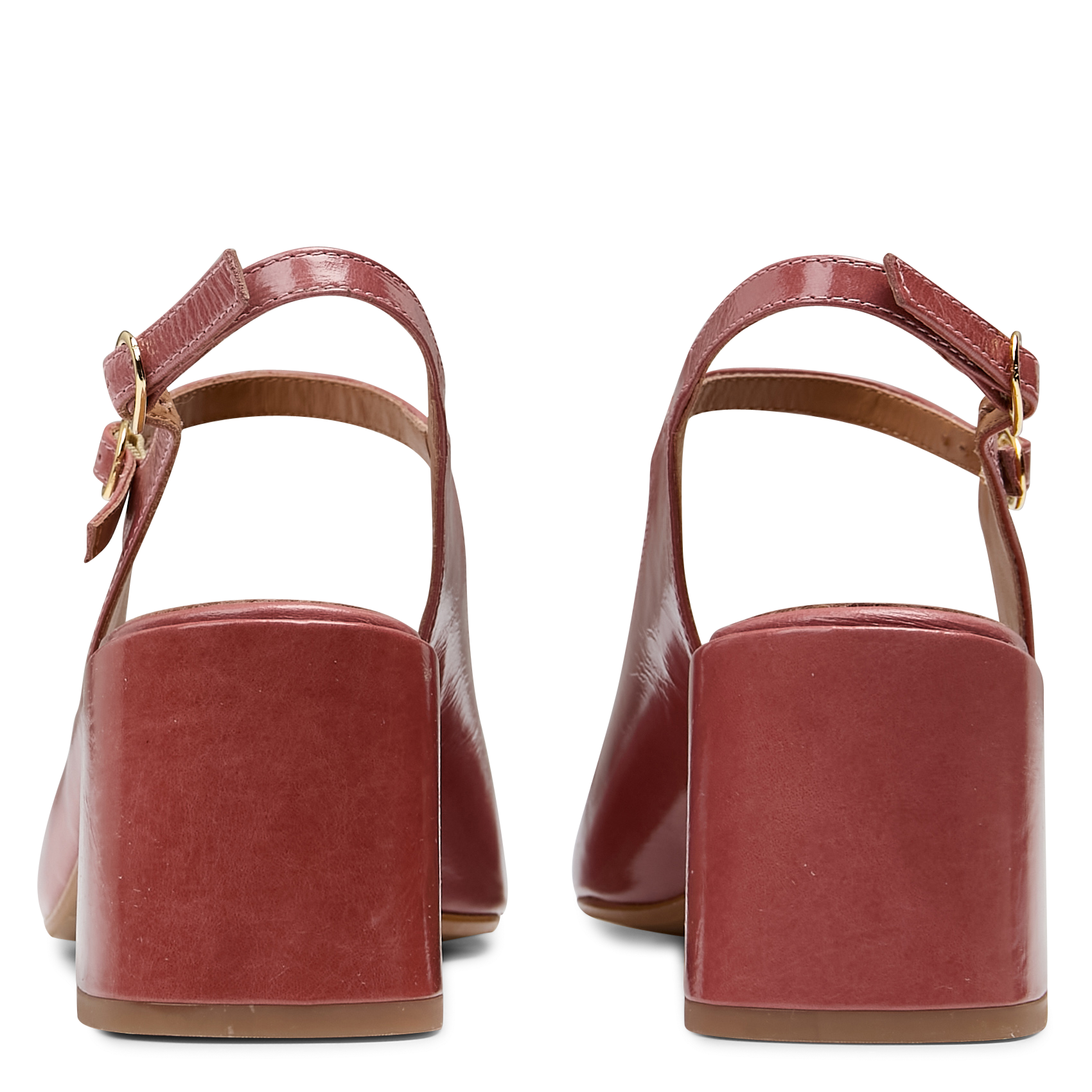 Babies slingbacks à talon en cuir verni MELLOW YELLOW Rose