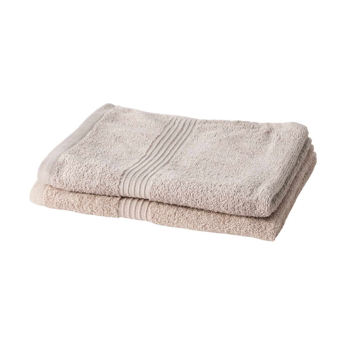 Set of 2 cotton bath towels TODAY LINGE DE MAISON Beige