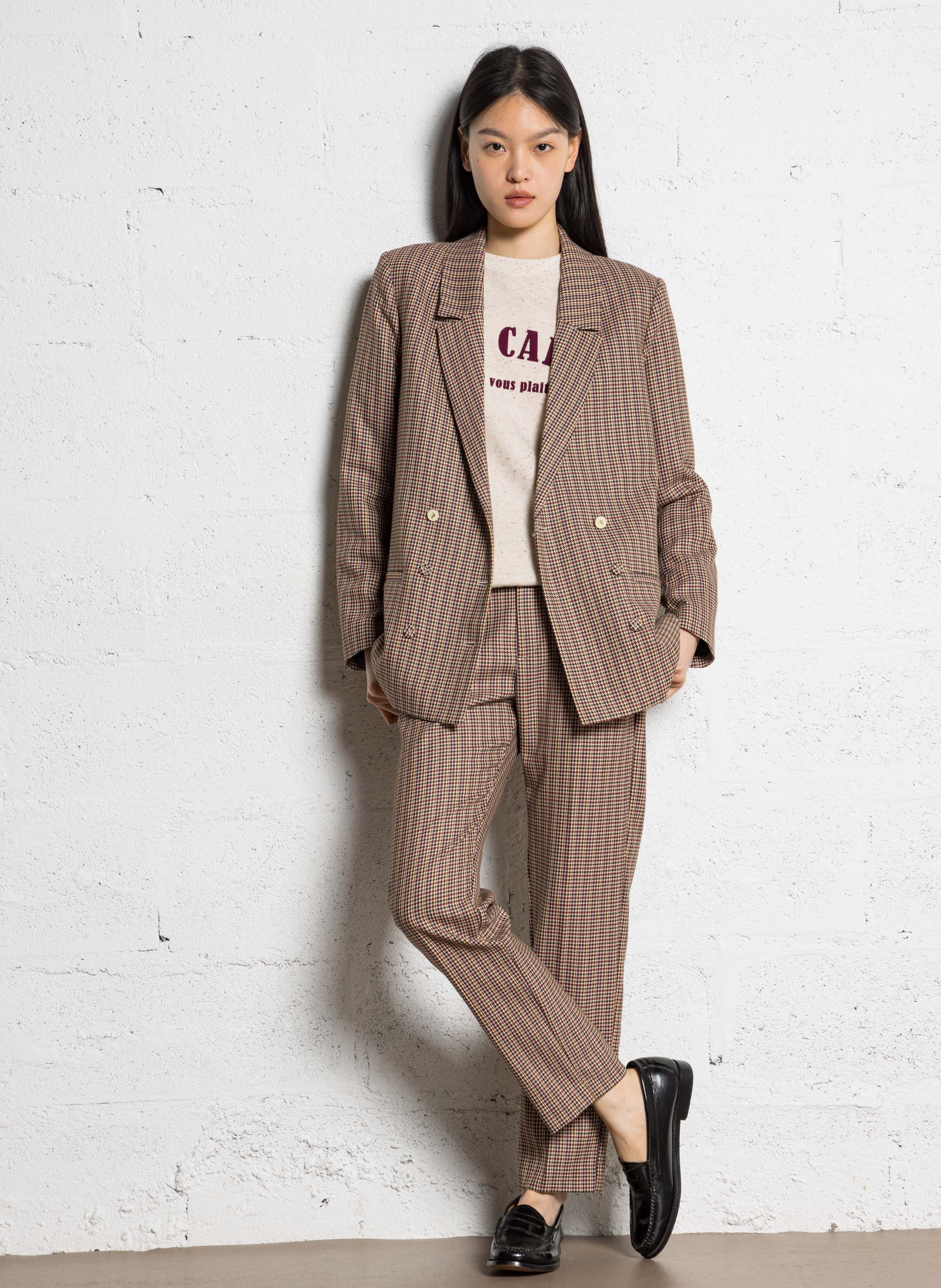 Printed tailored pants I CODE Pink