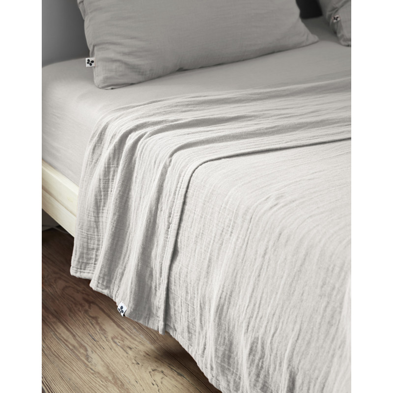 Flat sheet "gaïa" all sizes "cotton gauze"  Nuage