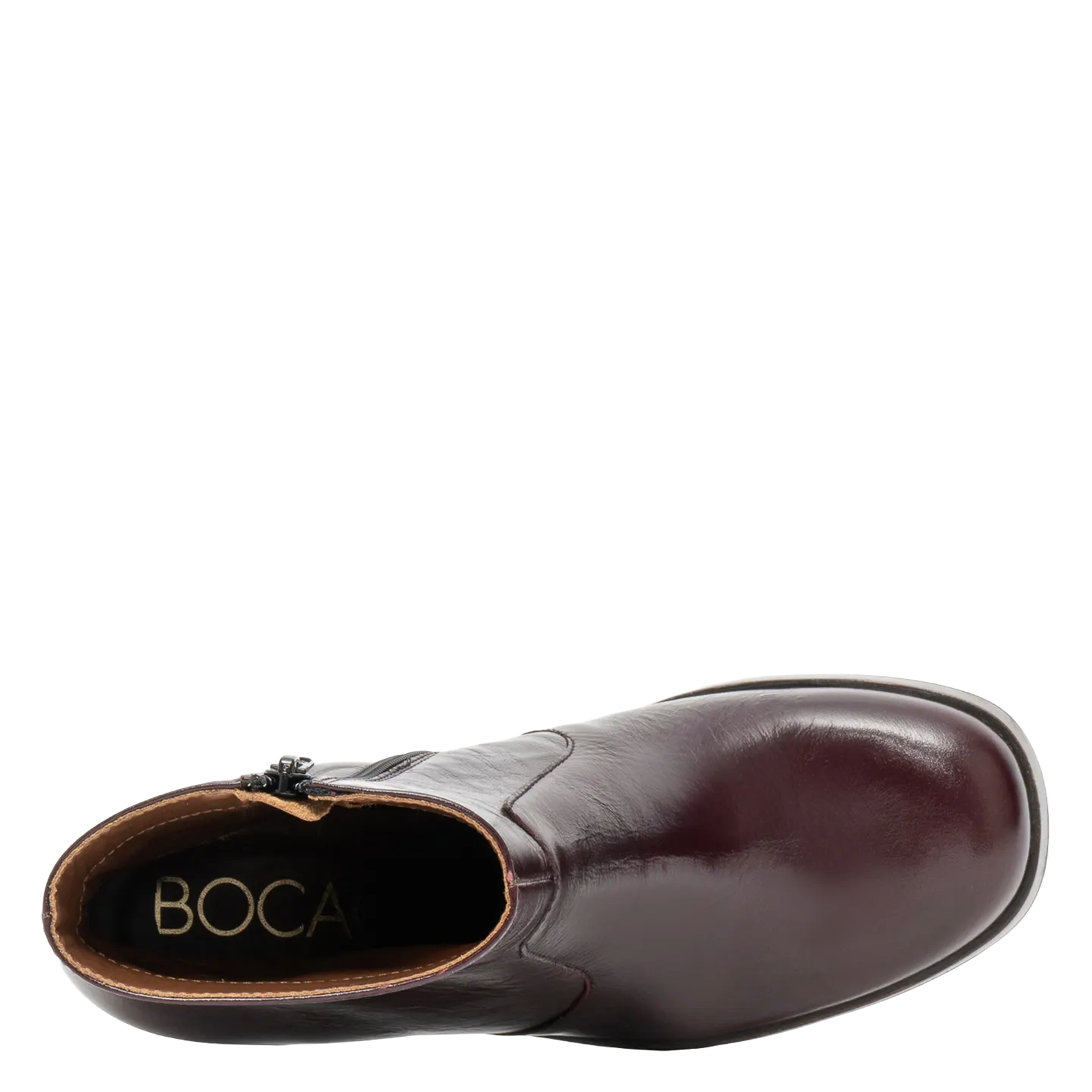 Patent leather platform boots BOCAGE Brown