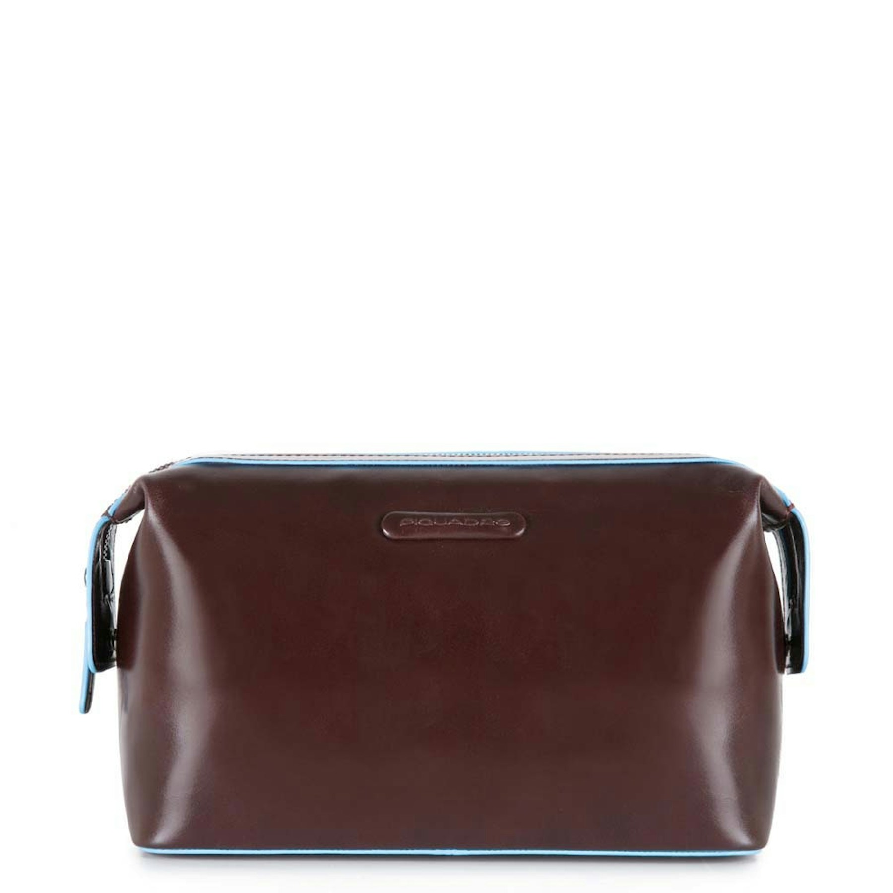 Leather toiletry bag PIQUADRO Brown