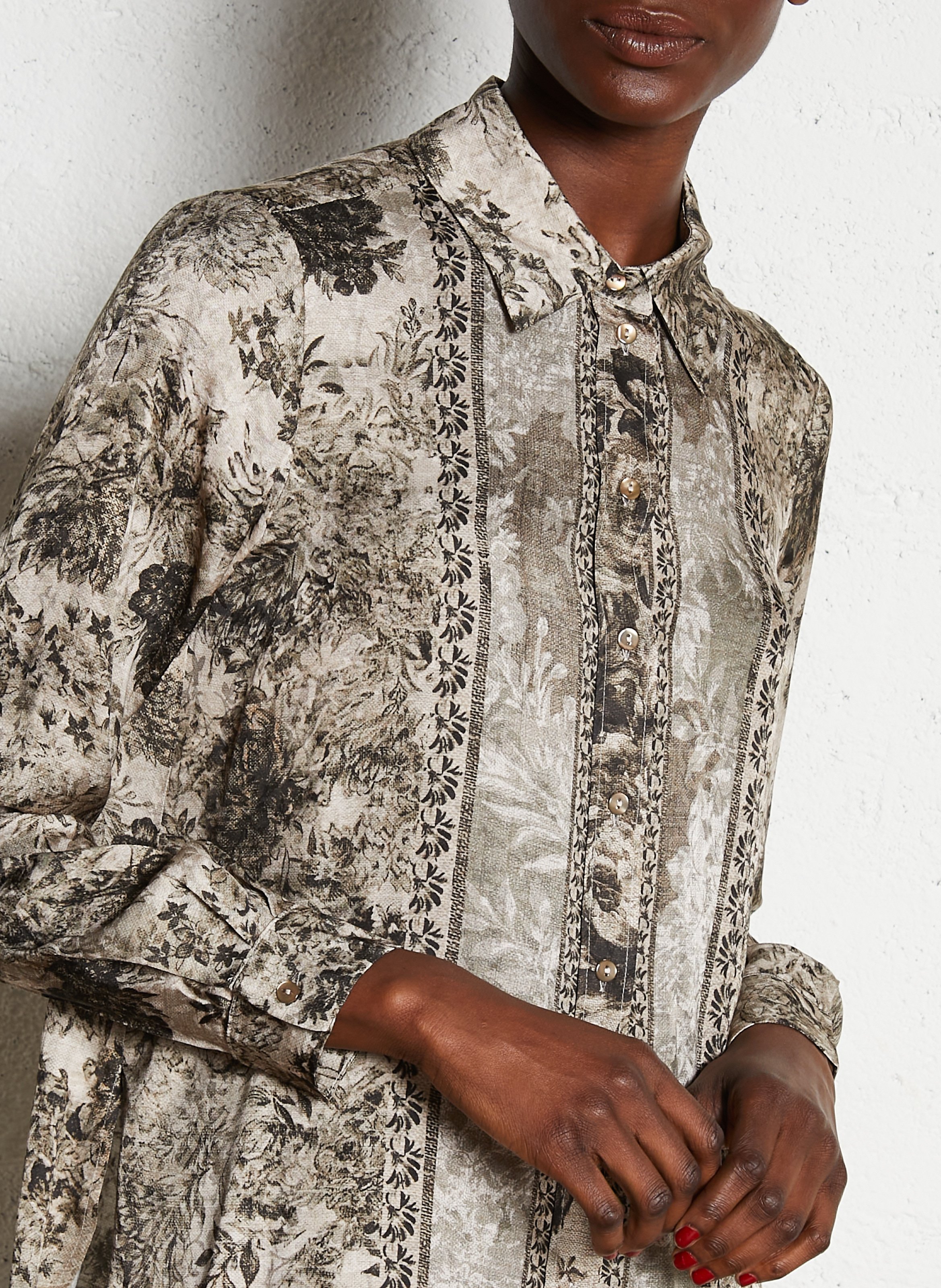 Chemise col classique MOMONI Green