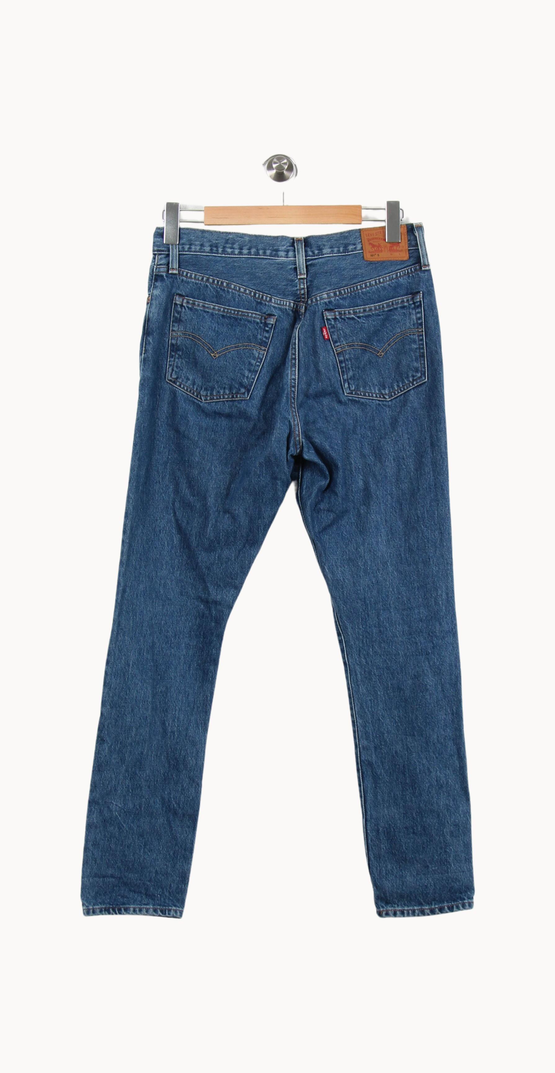 Cropped slim jeans with studs LEVI'S - Seconde main Blue