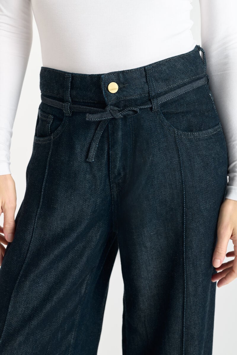 Loose jeans, wide, length 34 LE TEMPS DES CERISES Blue