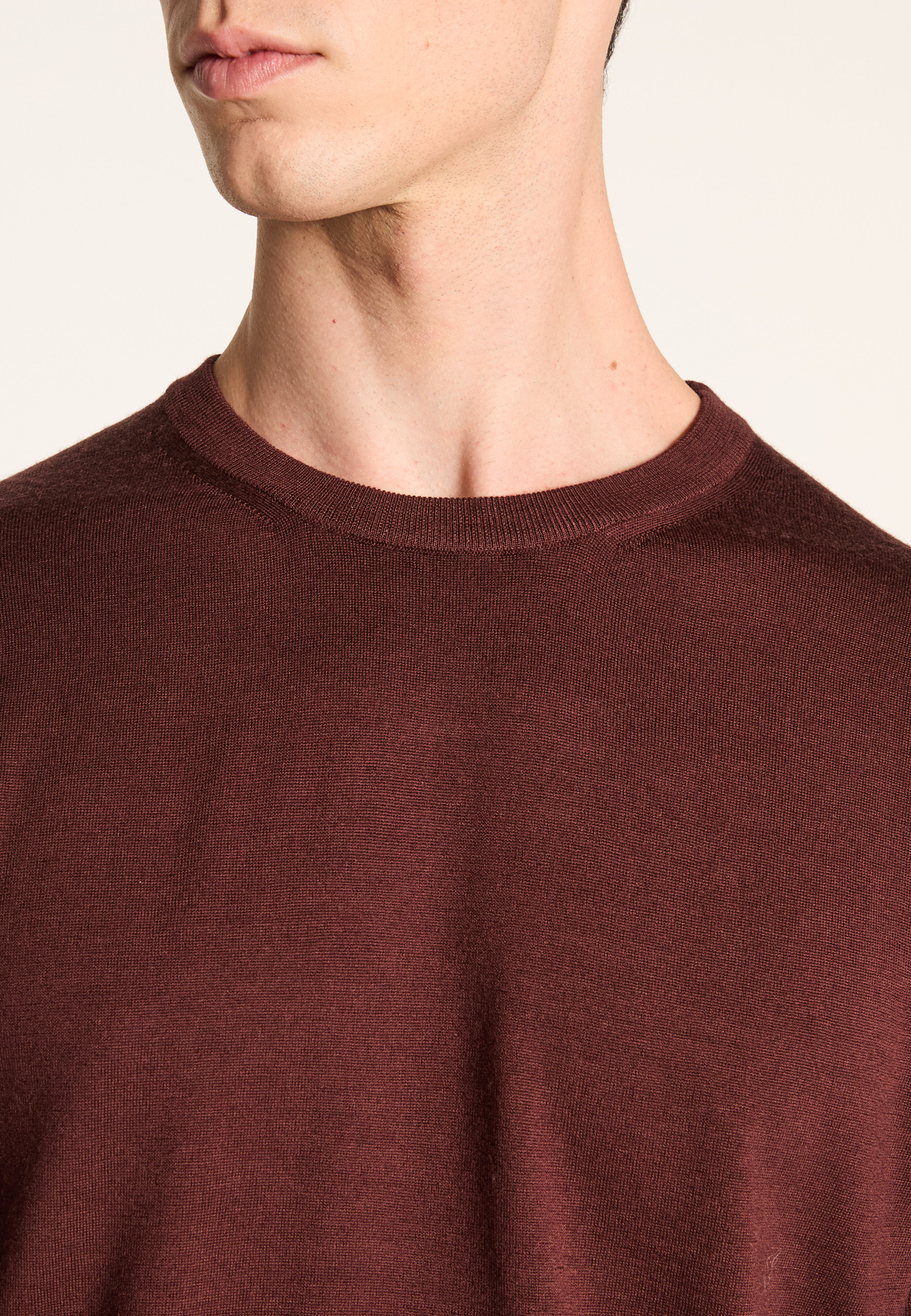 Merino wool sweater MAISON MONTAGUT Brown