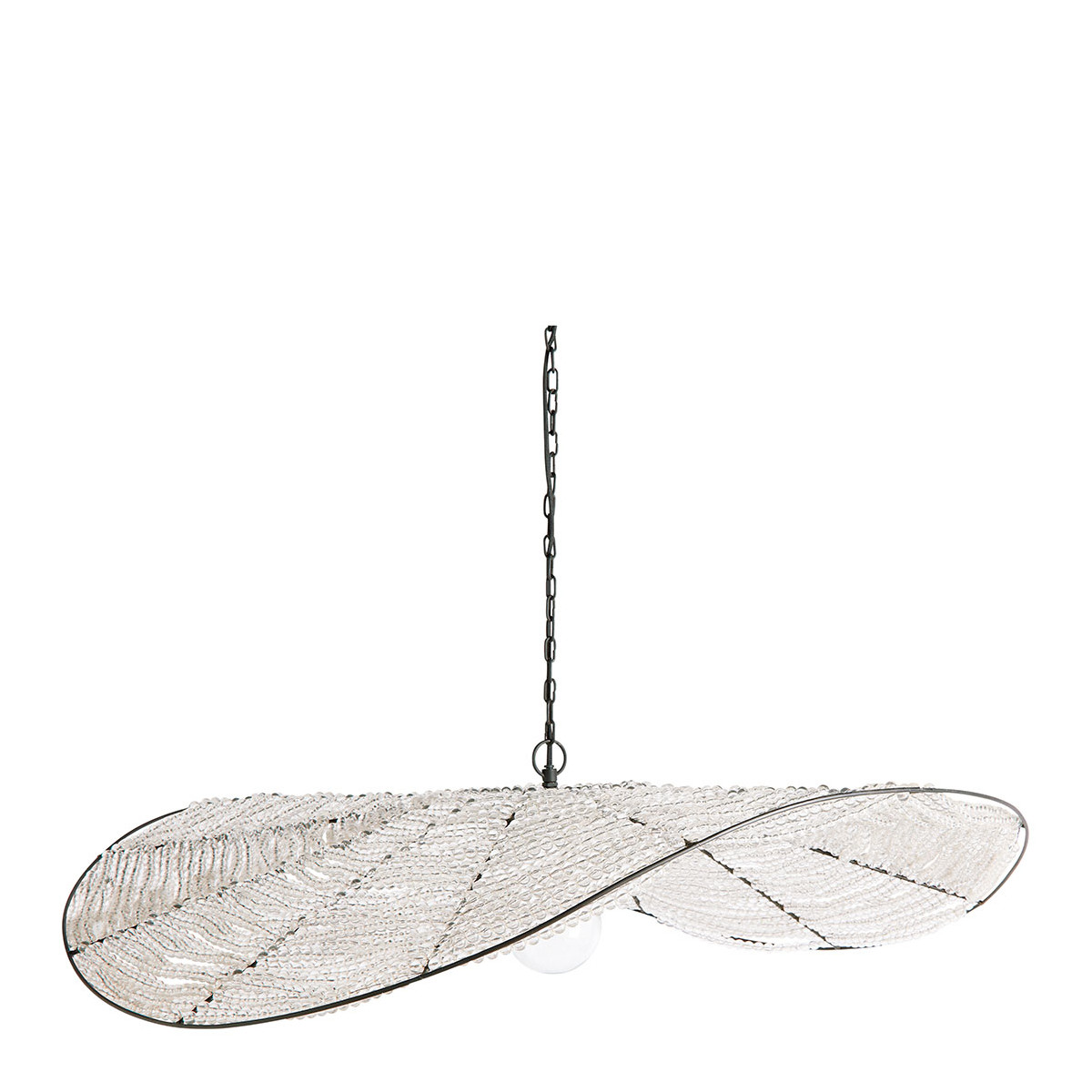 Alba bead suspension - ø 90 cm BLANC D'IVOIRE Sheer