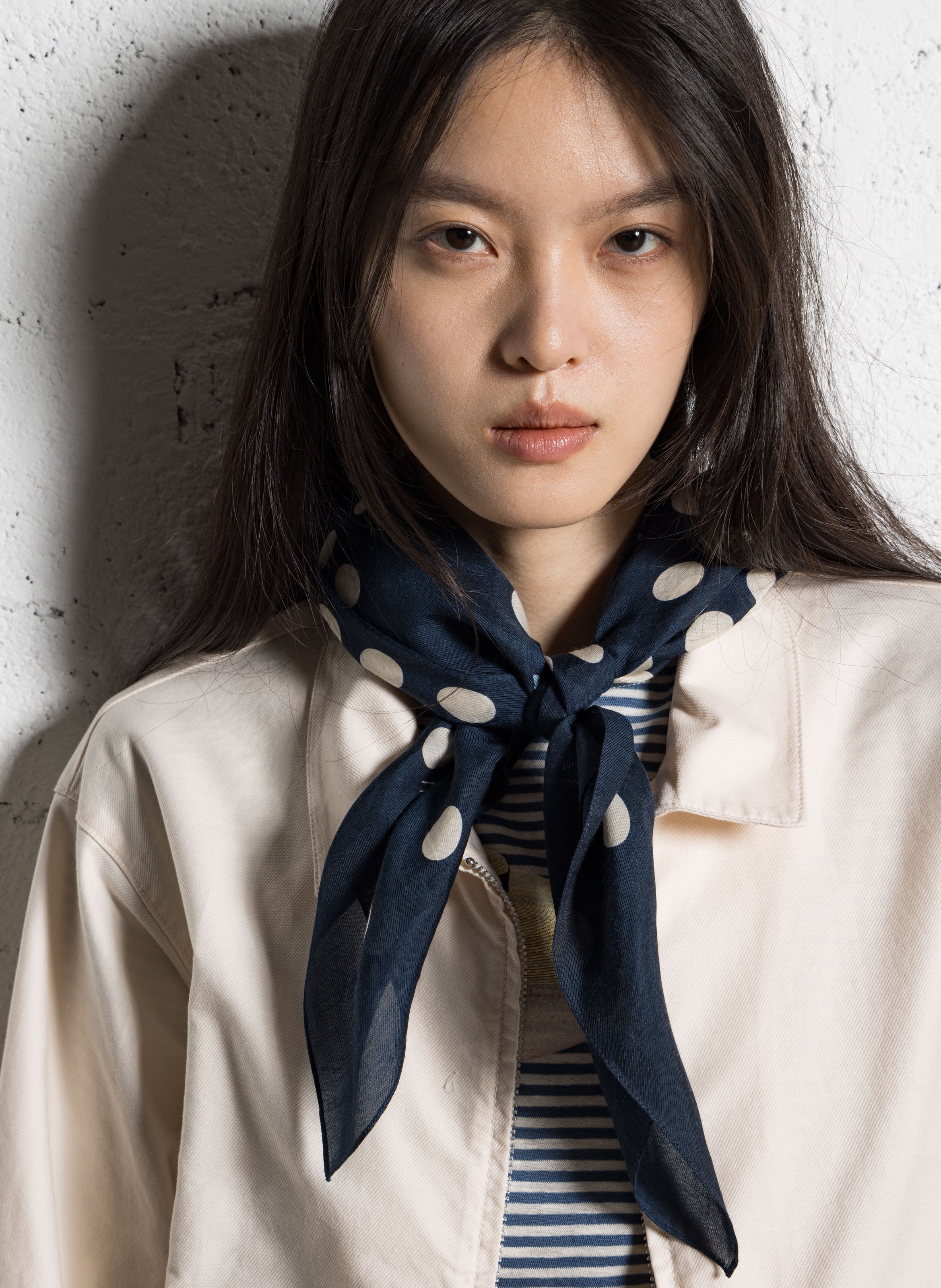 Printed scarf NICE THINGS Blue